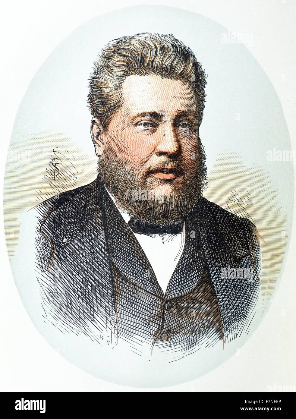 Der Reverend Charles H Spurgeon (1834-1892) war eine besondere Baptisten-Prediger. Stockfoto