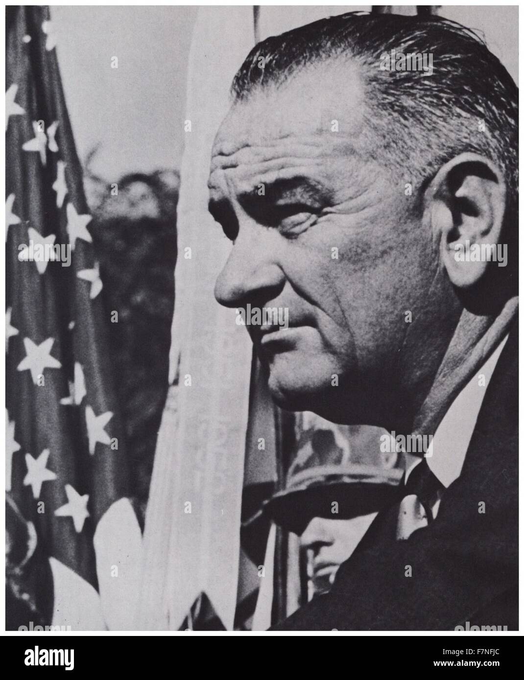 Lyndon Baines Johnson PrÃ ¤ sident der USA 1963-1969 Stockfoto