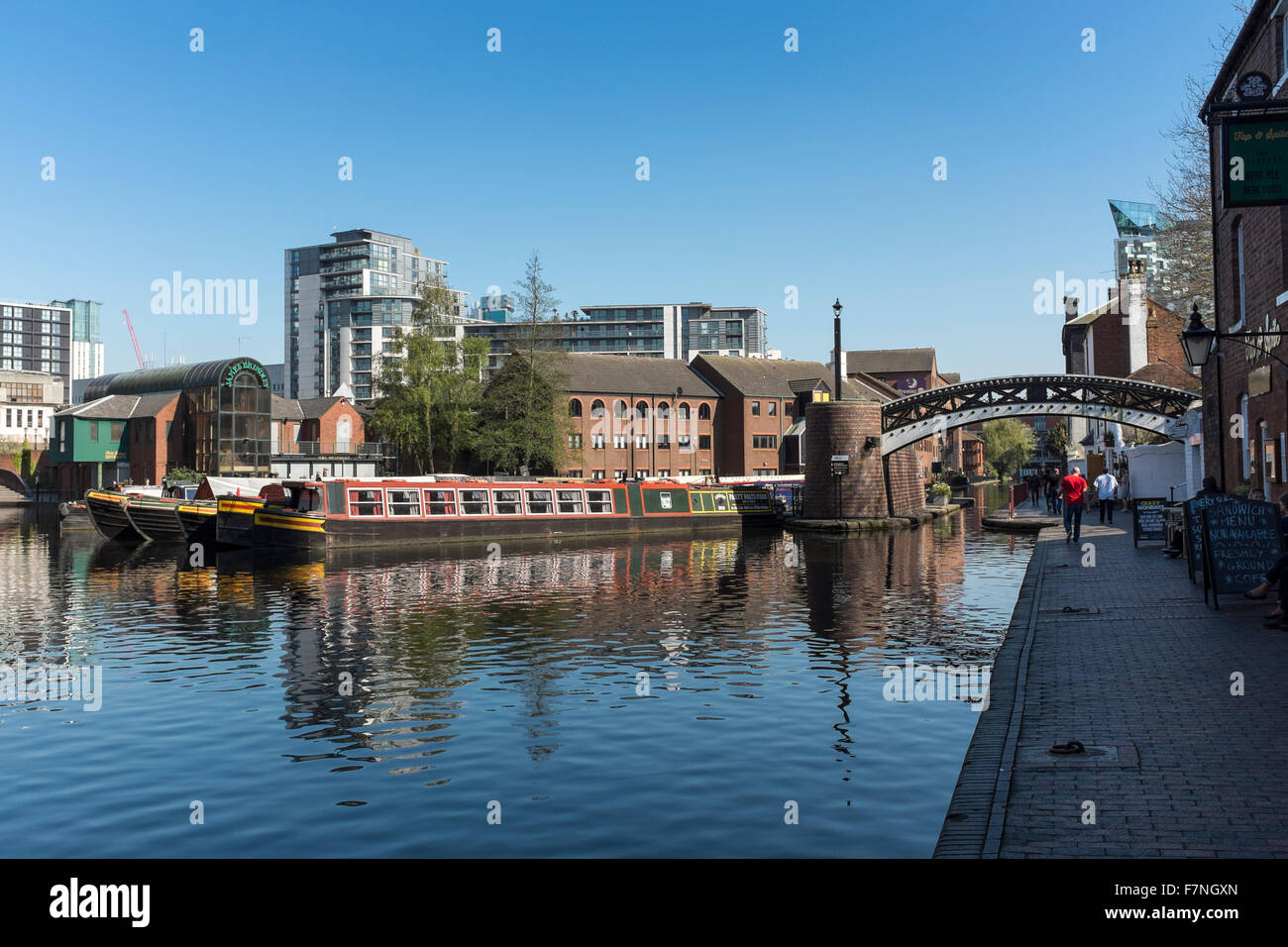 Gas Street Basin, Birmingham, UK Stockfoto