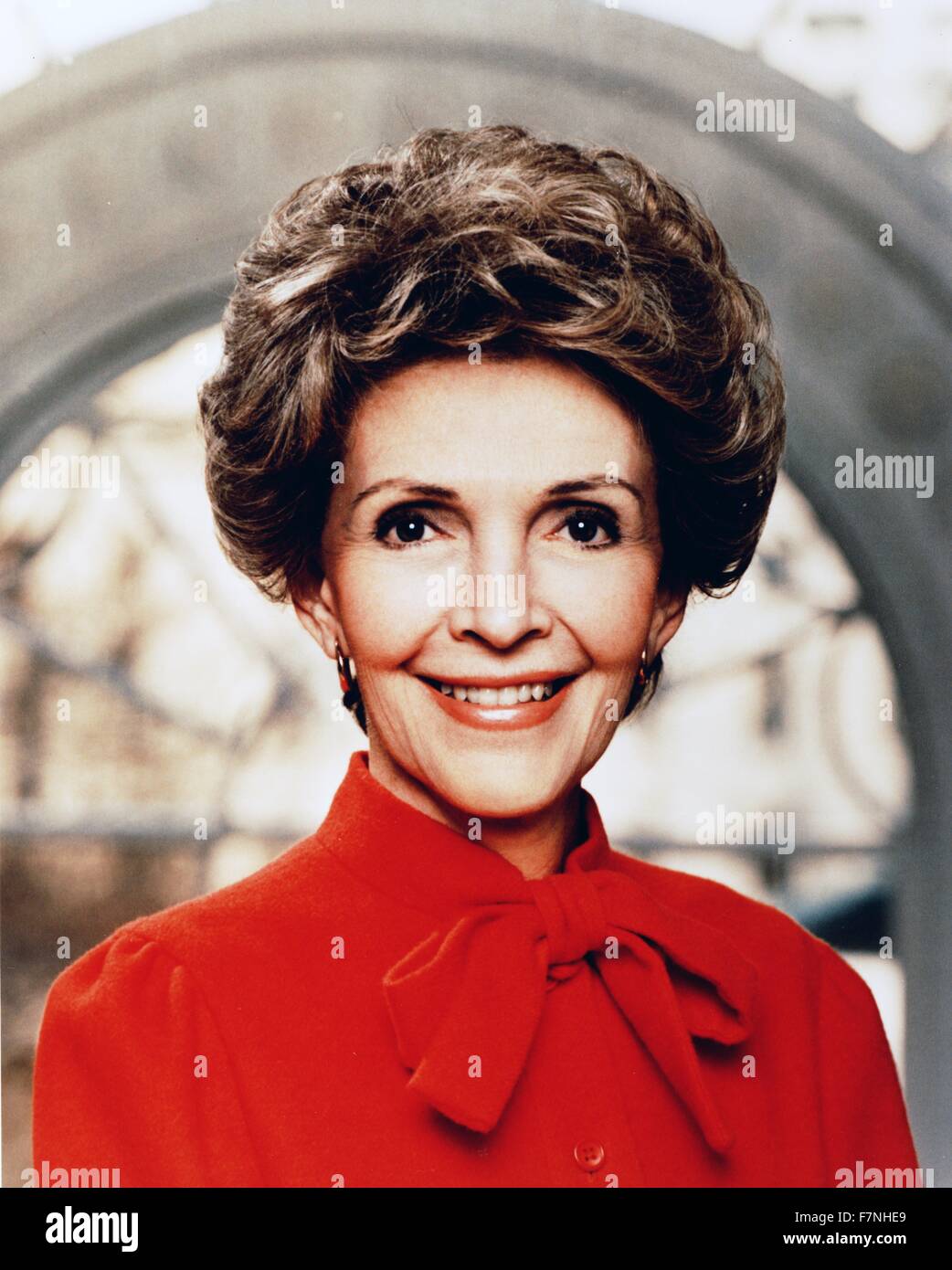Nancy Davis Reagan (6. Juli 1921 -) von der 40. Präsident der Vereinigten Staaten, Ronald Reagan, Witwe und First Lady der USA von 1981 bis 1989 war. Stockfoto