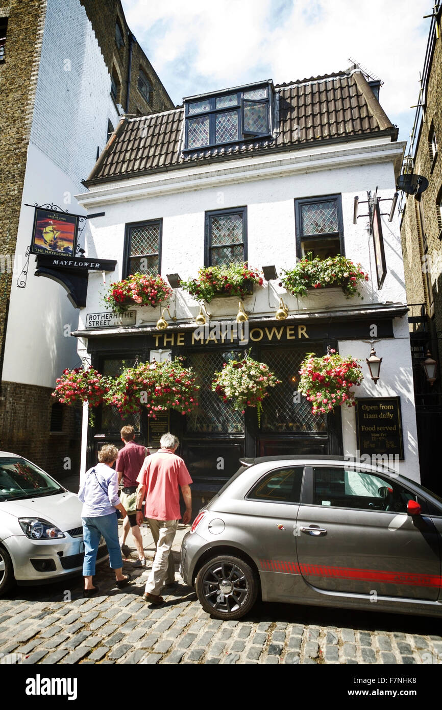 Die Mayflower Pub, Rotherhithe, London, England, Vereinigtes Königreich Stockfoto