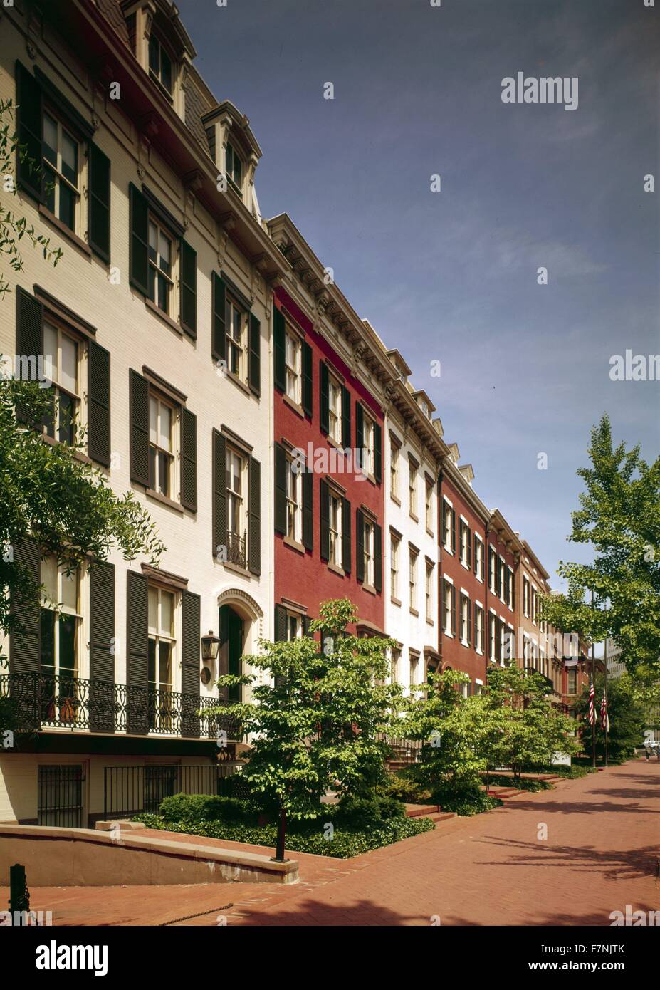 Jackson-Platz, Blick auf die Straße - Lafayette Square, Jackson Ort, Nordwesten, Washington, D.c., DC Stockfoto