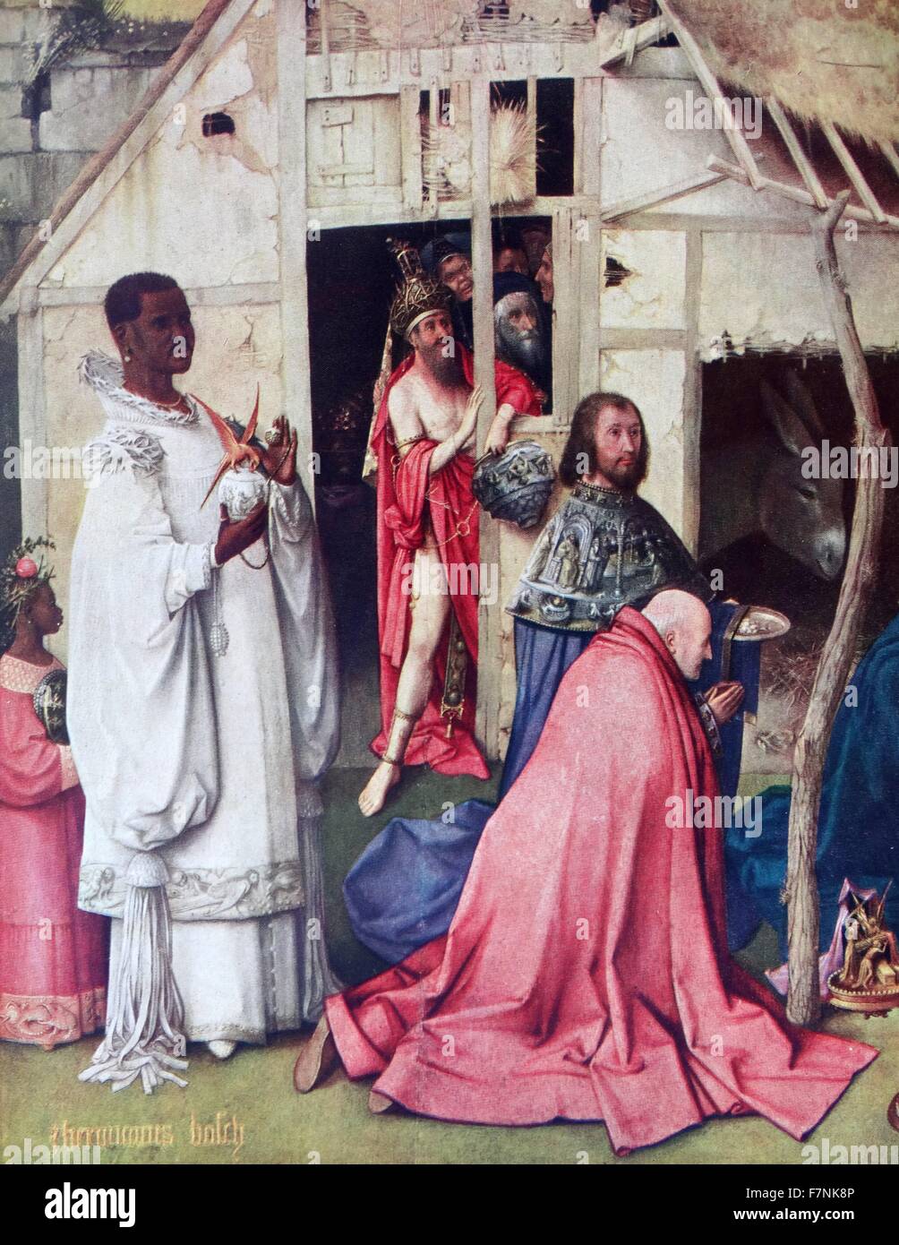 Detail aus dem "Garten der Lüste" Triptych, gemalt von der