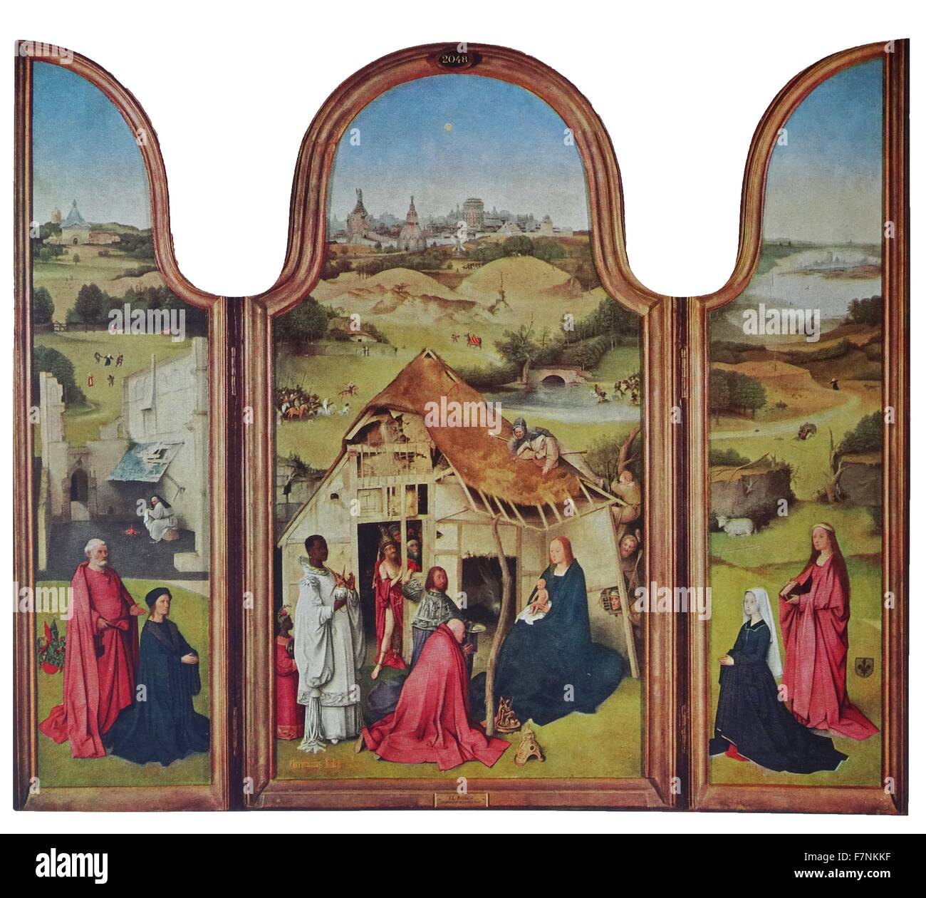 Detail aus dem "Garten der Lüste" Triptych, gemalt von der