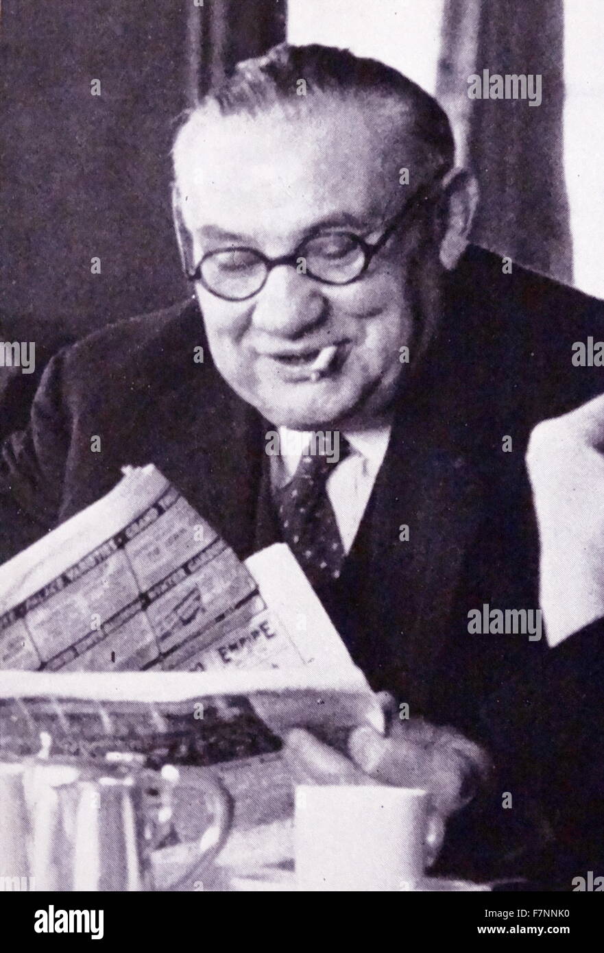 Ernest Bevin (9. März 1881 – 14. April 1951) war ein britischer Staatsmann, Gewerkschaftsführer und Labour-Politiker Stockfoto