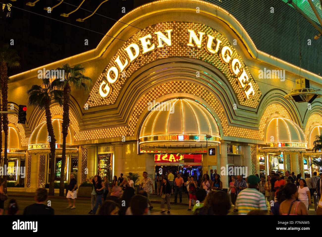 Das Golden Nugget Hotel in Fremont Street, Las Vegas Stockfoto