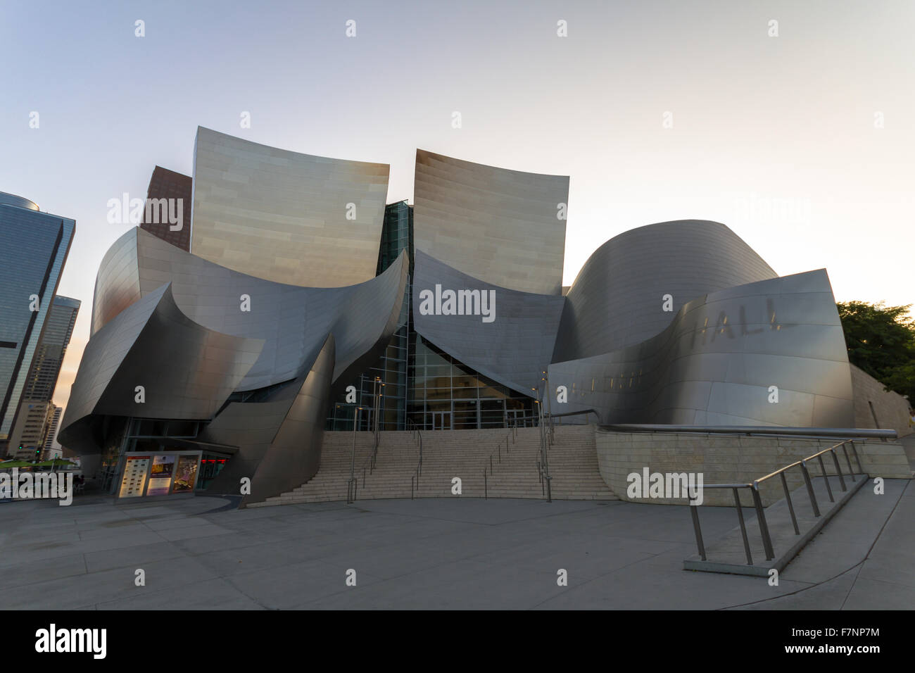 Walt Disney Concert Hall in Los Angeles am Nachmittag Stockfoto