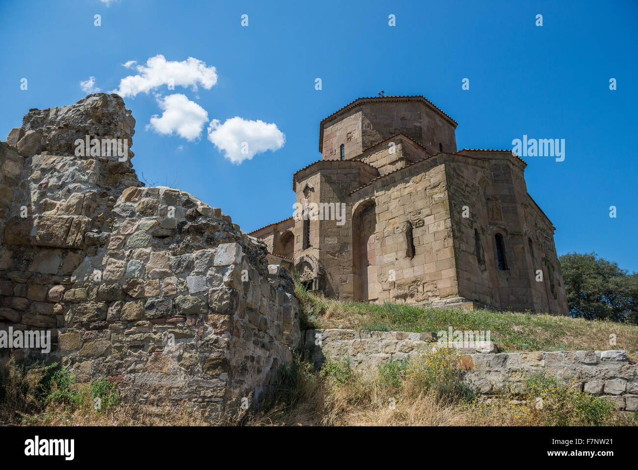 UNESCO-Welterbe 6. Jahrhundert georgischen orthodoxen Dschwari Kloster in der Nähe Stadt Mzcheta in Georgien Stockfoto
