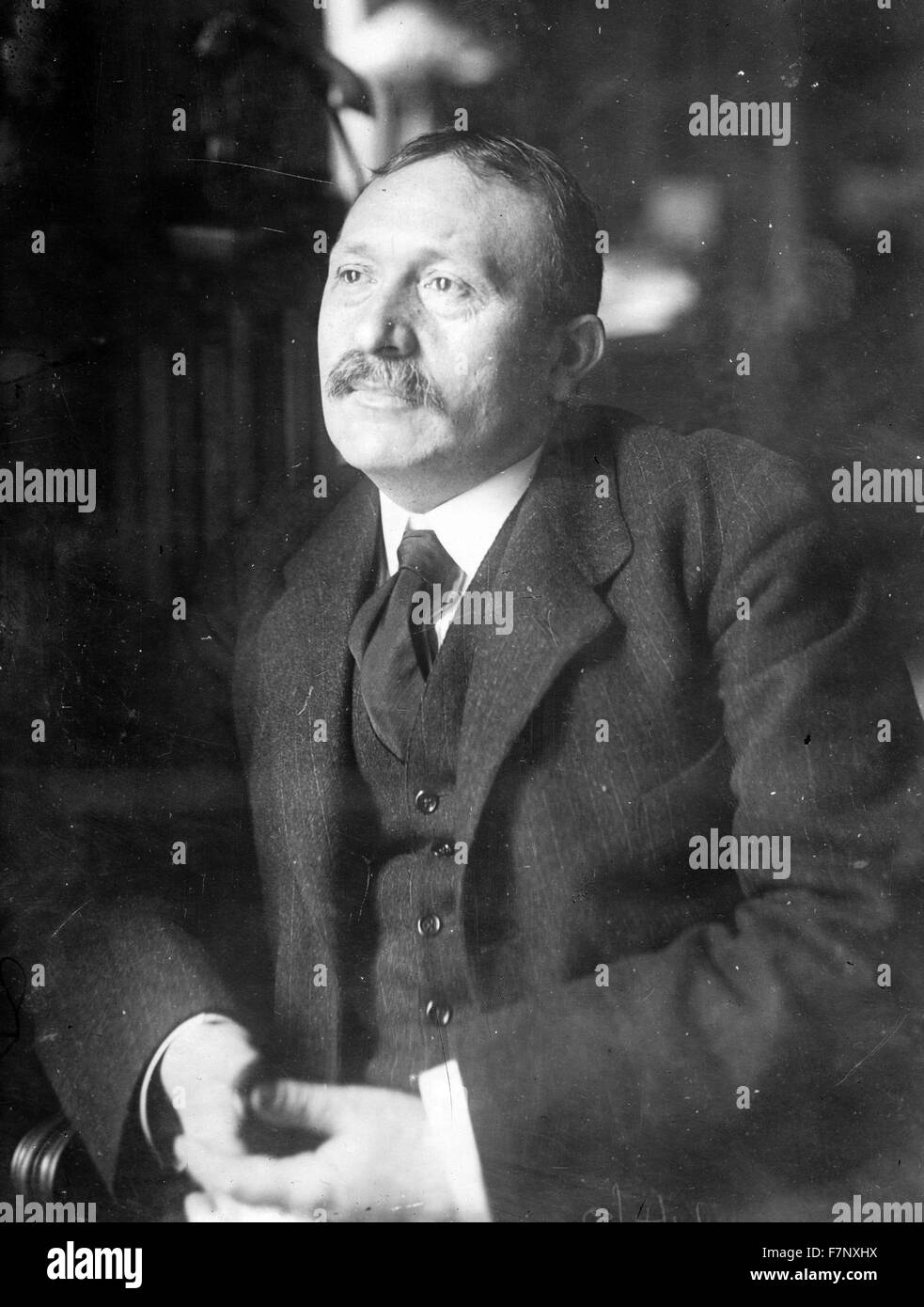 Französischer Politiker Jean René Viviani (1863-1925) war Premierminister für das erste Jahr des ersten Weltkrieges. Stockfoto
