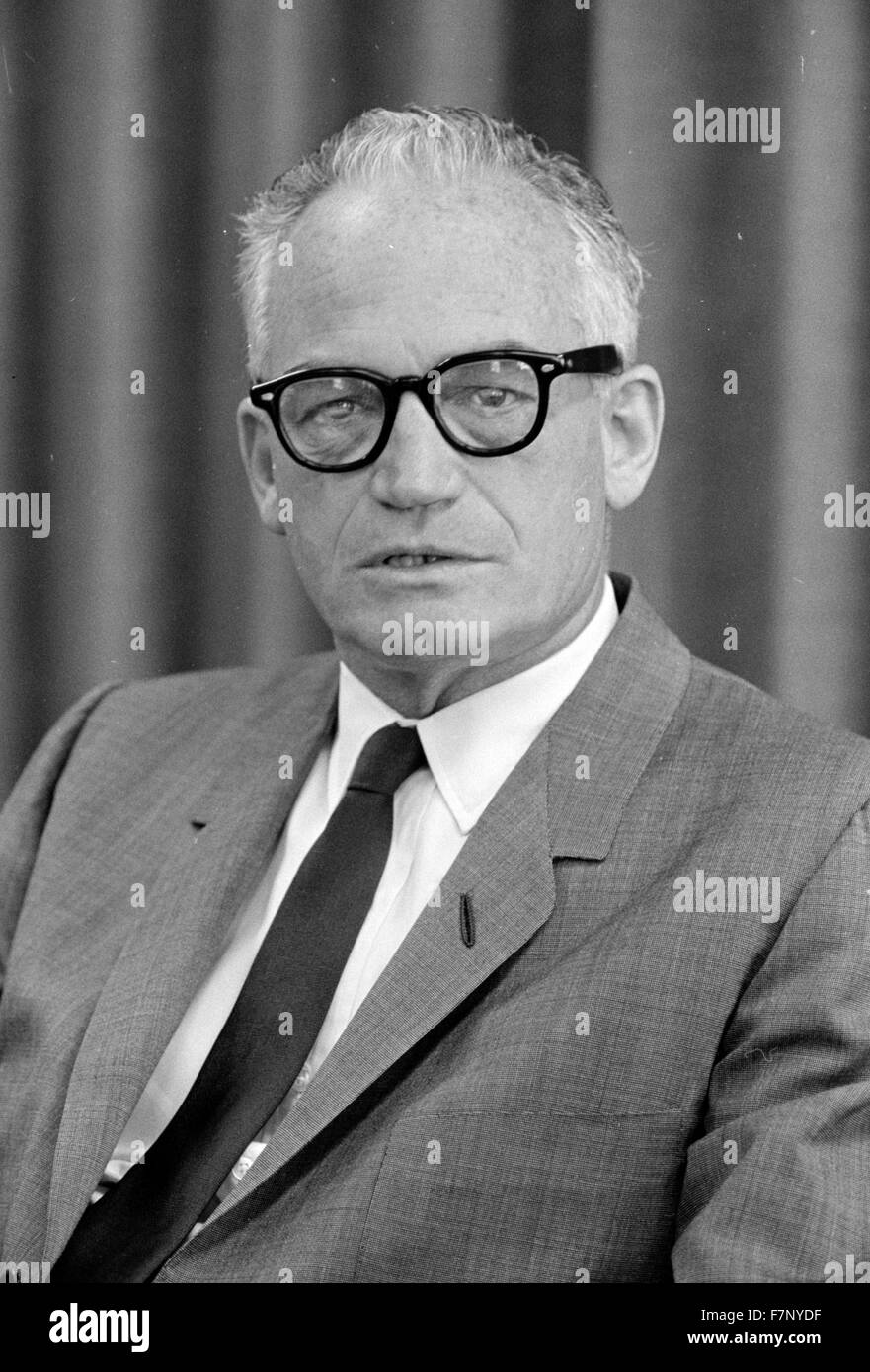 Barry Morris Goldwater (1909 – 1998) Vereinigte Staaten Senator von Arizona (1953 – 65, 1969 – 87) und der Republikanischen Partei Kandidat für das Präsidentenamt in der Wahl 1964. Stockfoto