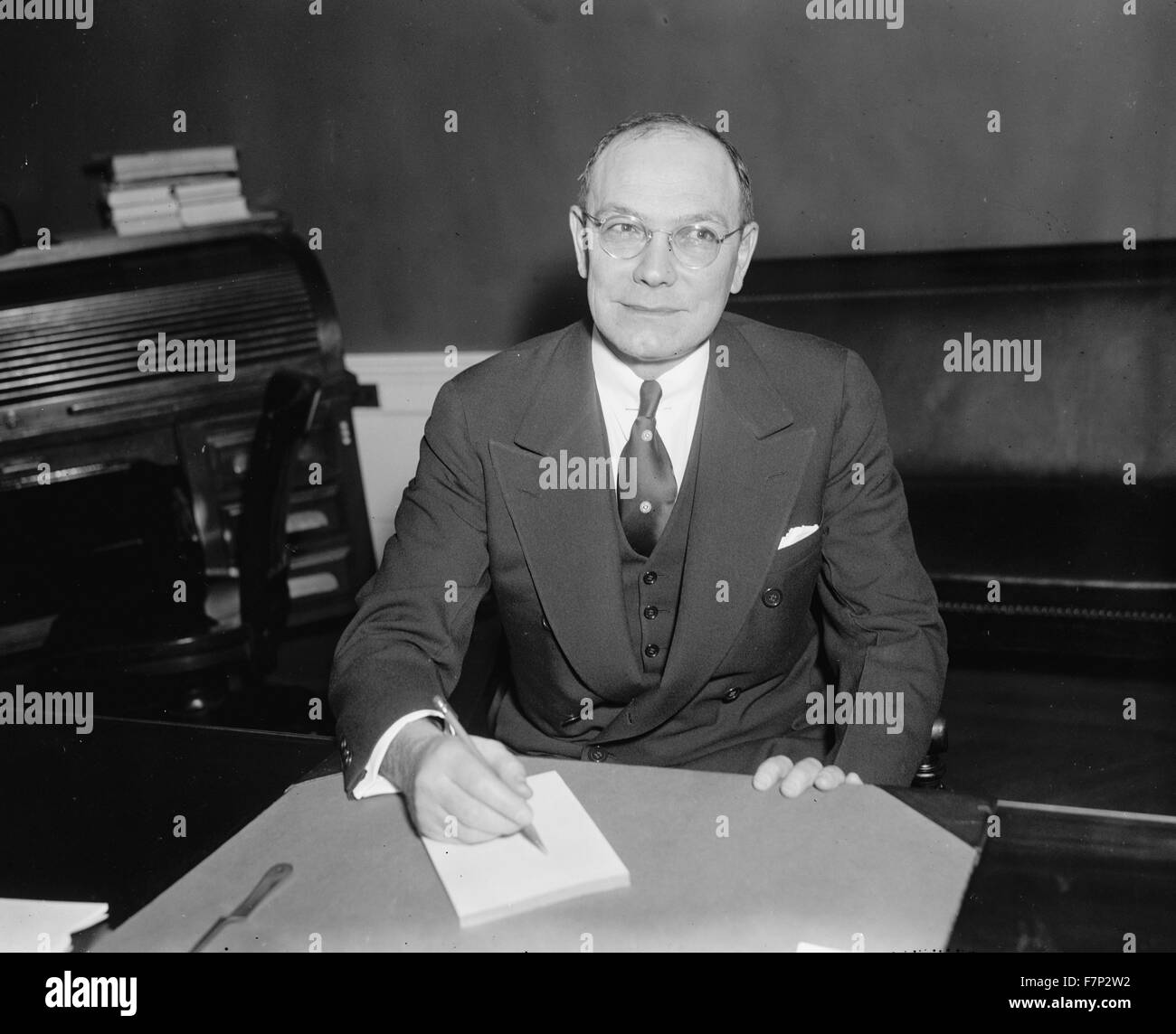 Foto von Frank L. Wilson wurde Chef des United States Secret Service benannt. Datiert 1936 Stockfoto