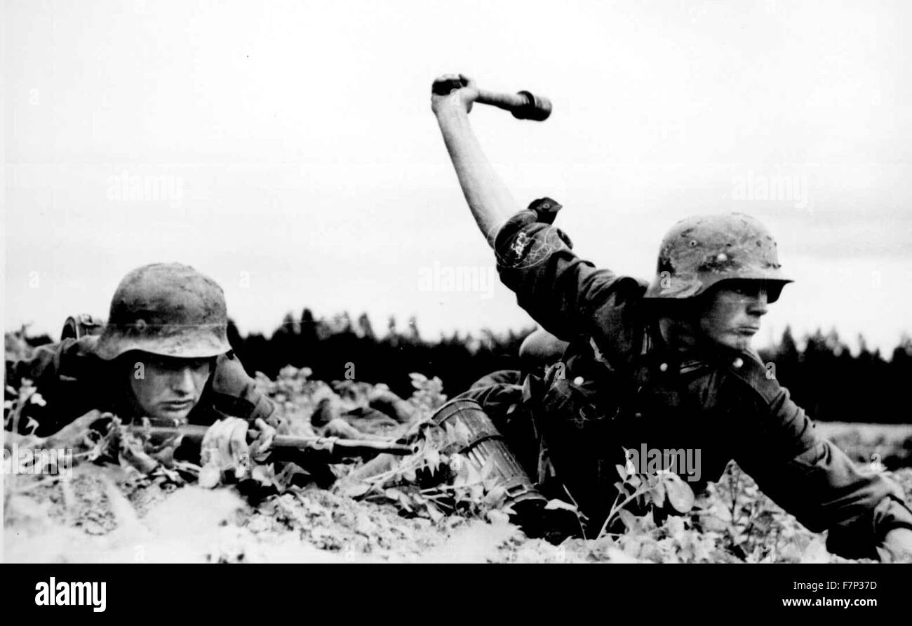 Foto von Operation Barbarossa, er Codename für Nazi-Deutschland Einmarsch der Sowjetunion während des zweiten Weltkriegs. Datiert 1941 Stockfoto