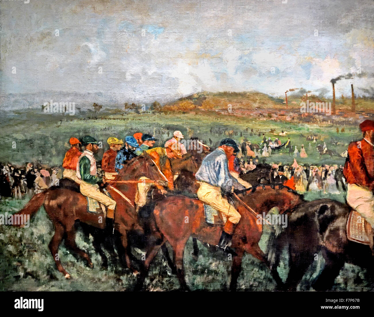 Kurs de Herren. Avant le Départ - Herren-Rennen. Vor der Abreise 1862 Edgar Degas 1834-1917 Frankreich Französisch Stockfoto