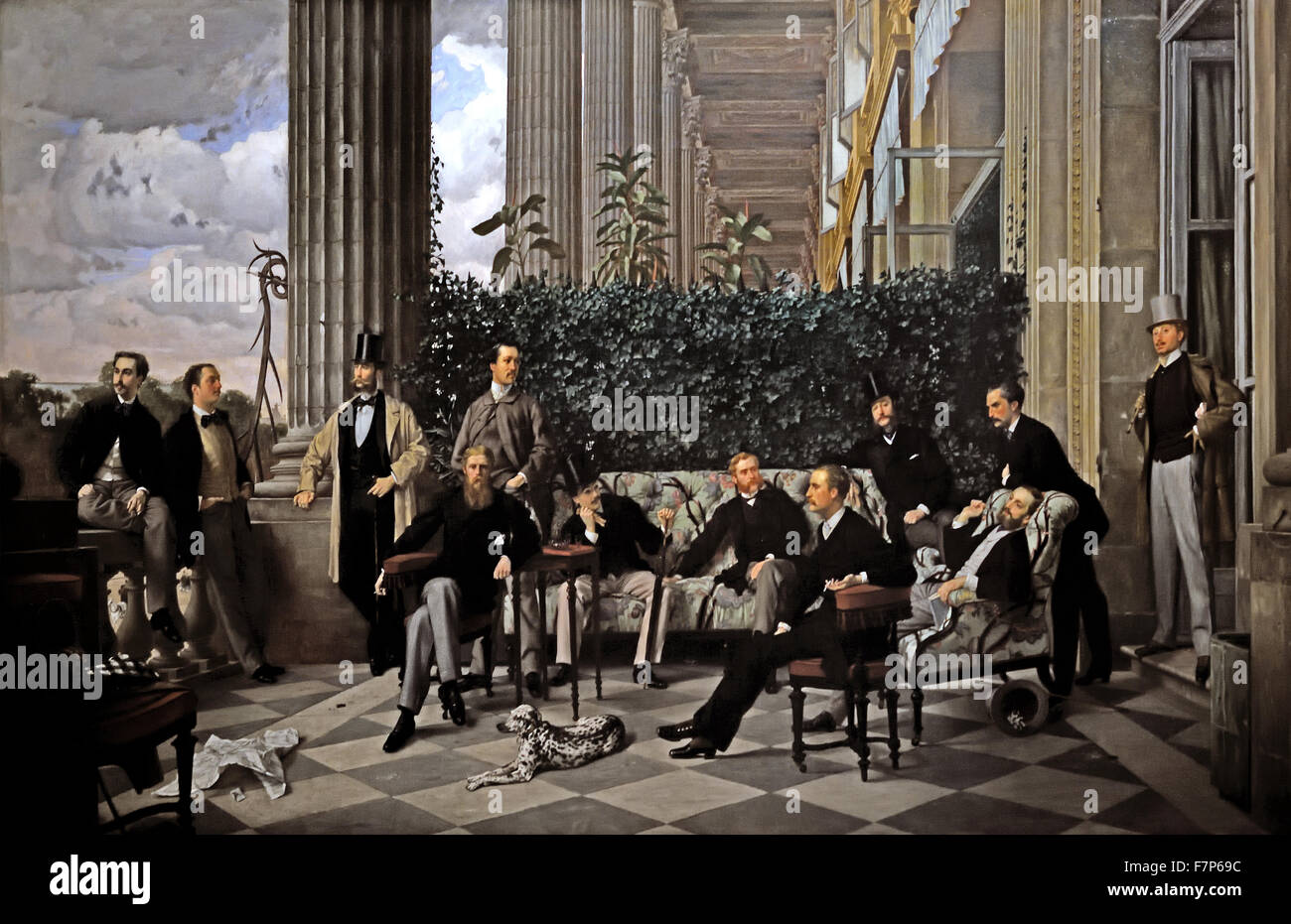 Der Kreis der Rue Royale (Paris) 1868 Tissot James 1836-1902 France Französisch Stockfoto