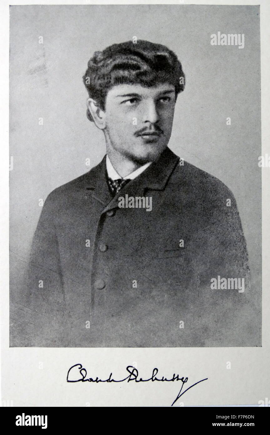 Claude Debussy 1862-1918 - französischer Komponist Stockfoto