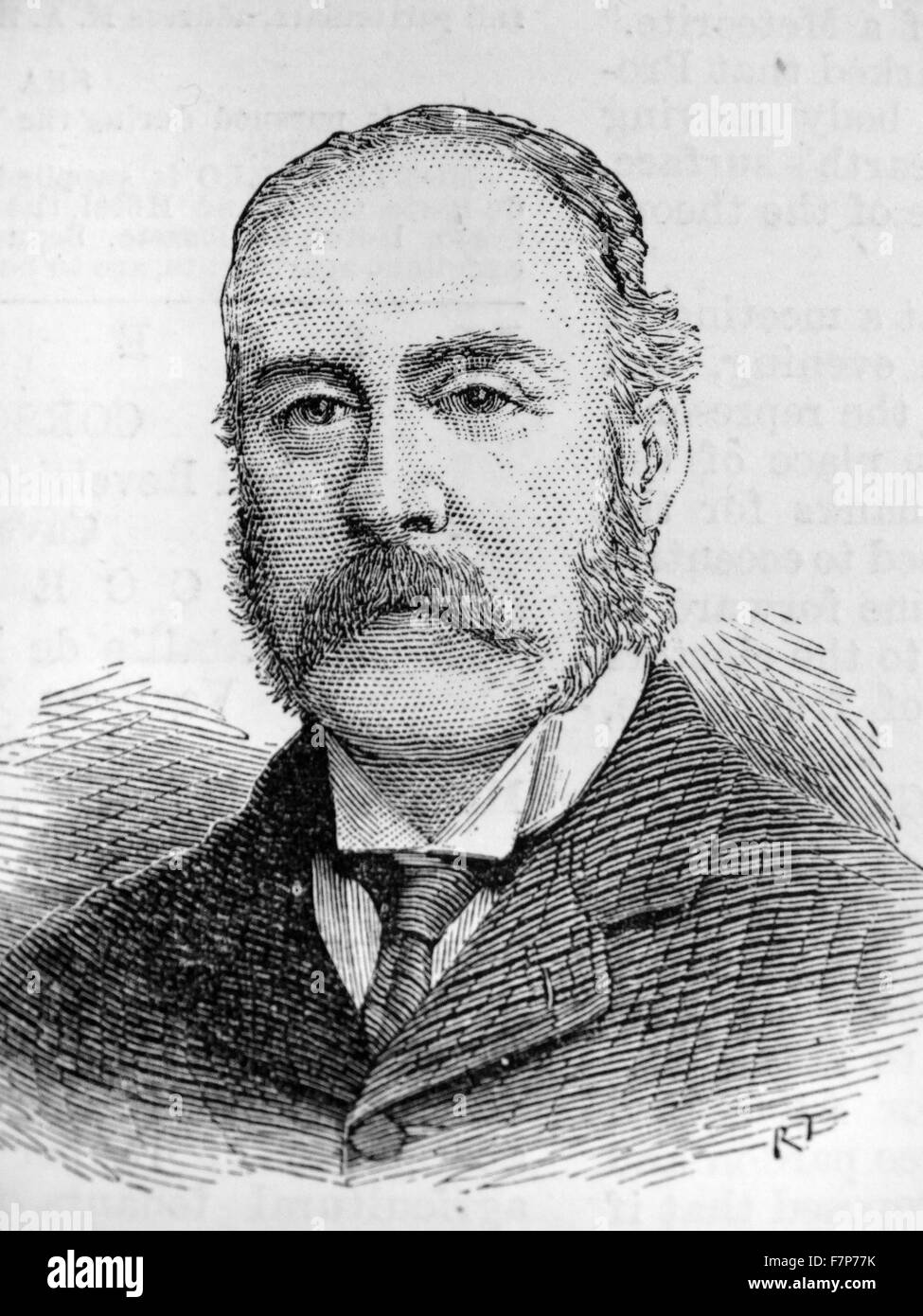 Herr C. T. Murdoch-Lesung. Geboren 1837 Stockfoto
