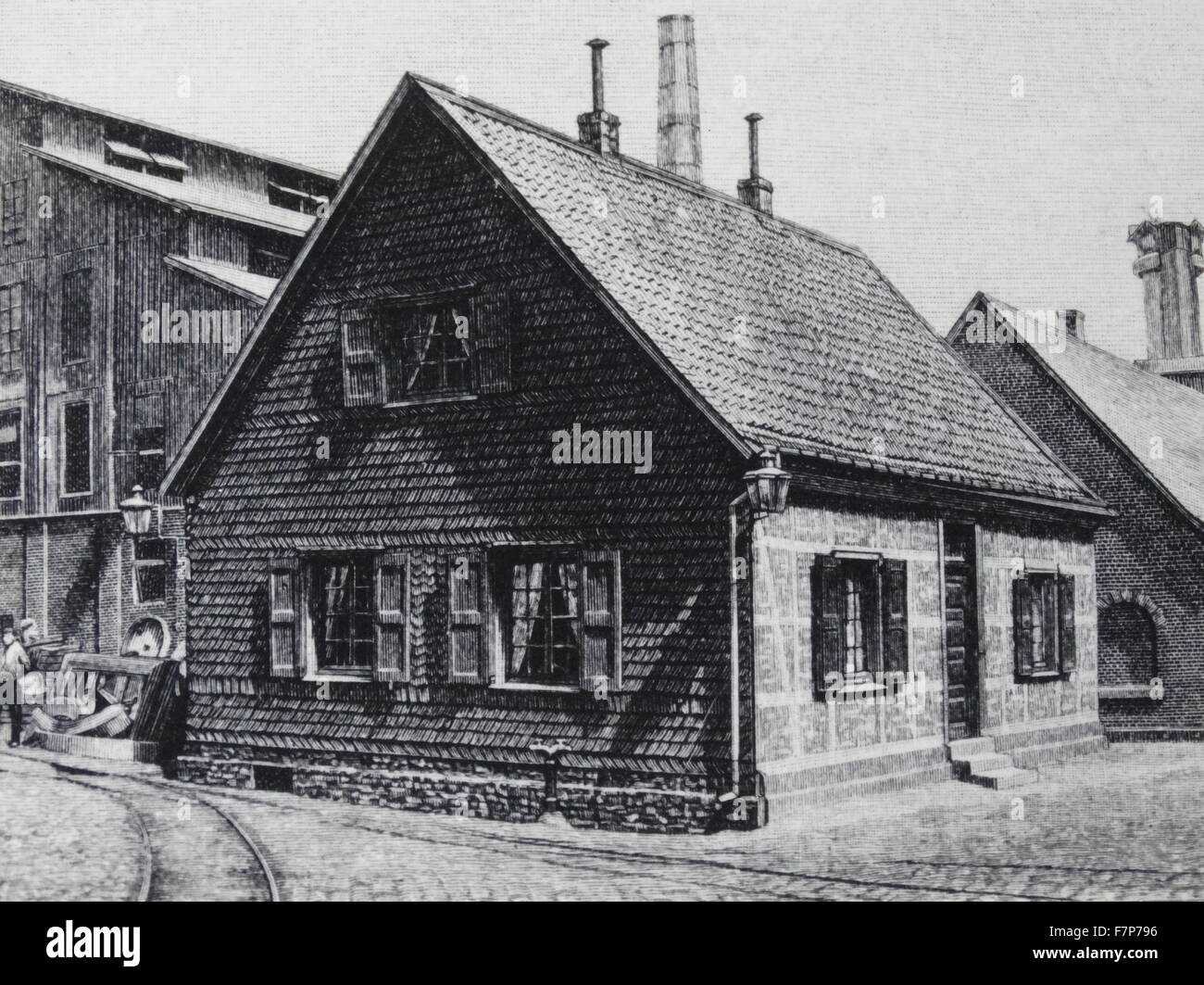 Ferienhaus in Essen Alfred KRUPP (1812-1887 geborene). Stockfoto