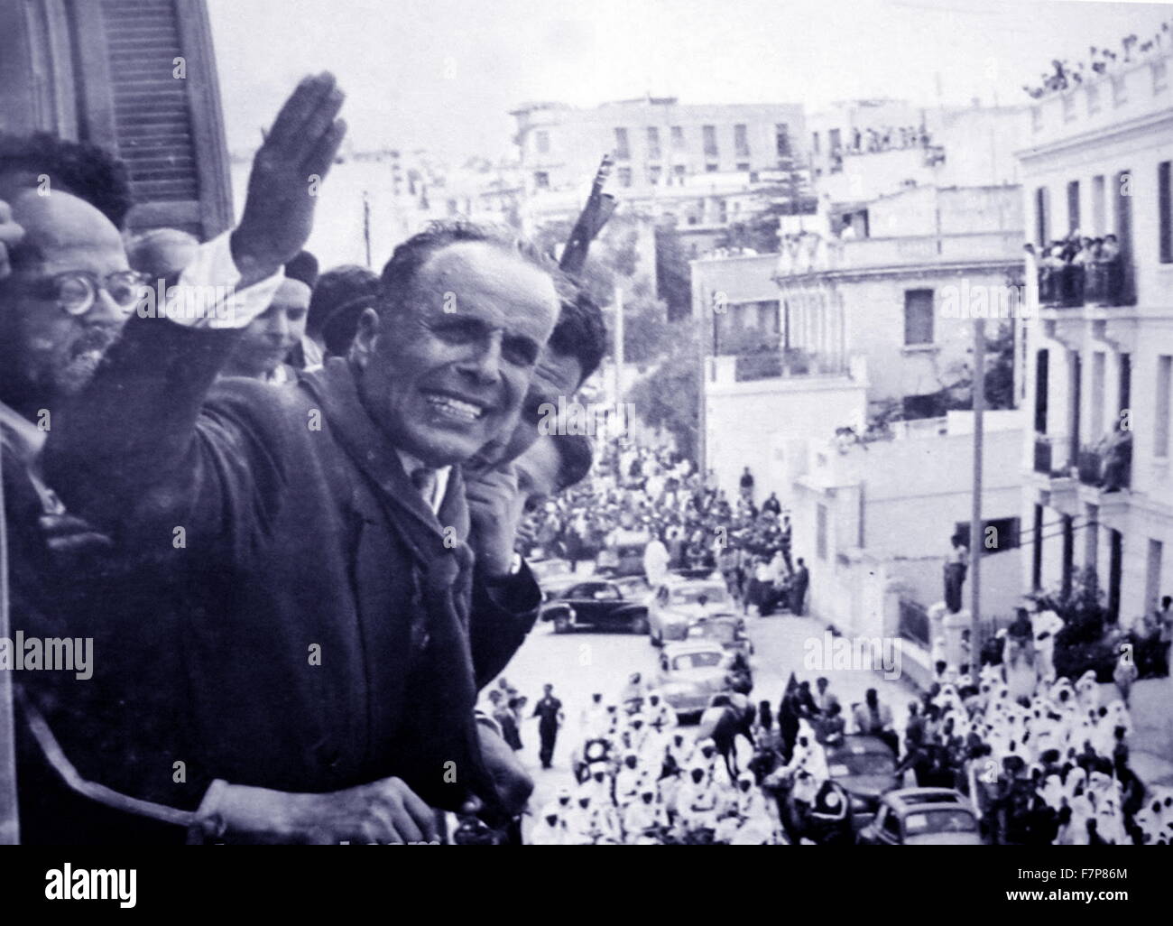 Fotografieren von Habib Bourguiba (1903-2003) einen tunesischen Staatsmann, erster Präsident des Landes von der Tunesischen Republik wurde. Datierte 1957 Stockfoto