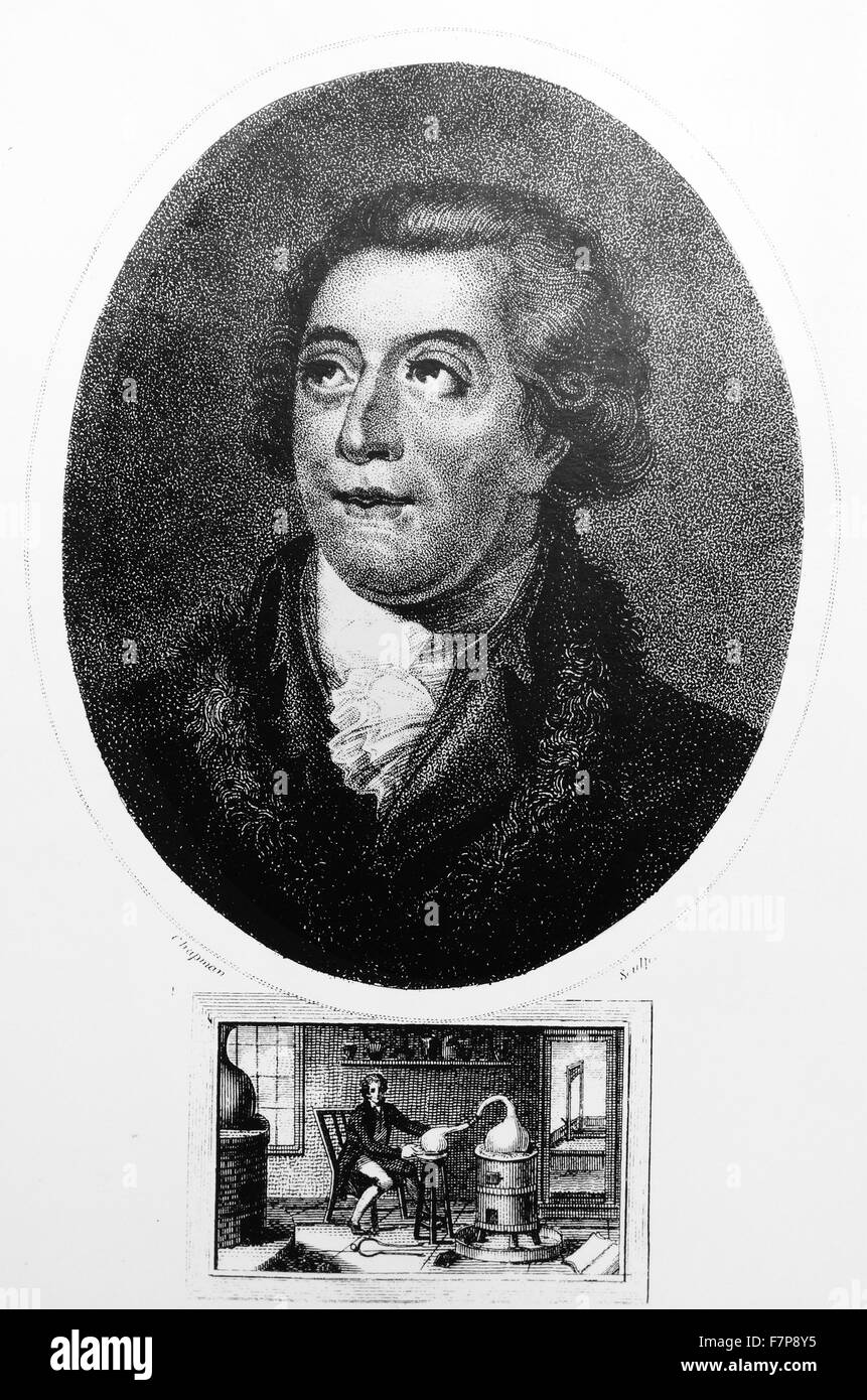 Antoine Laurent LAVOISIER 17431794 die an der Unterseite