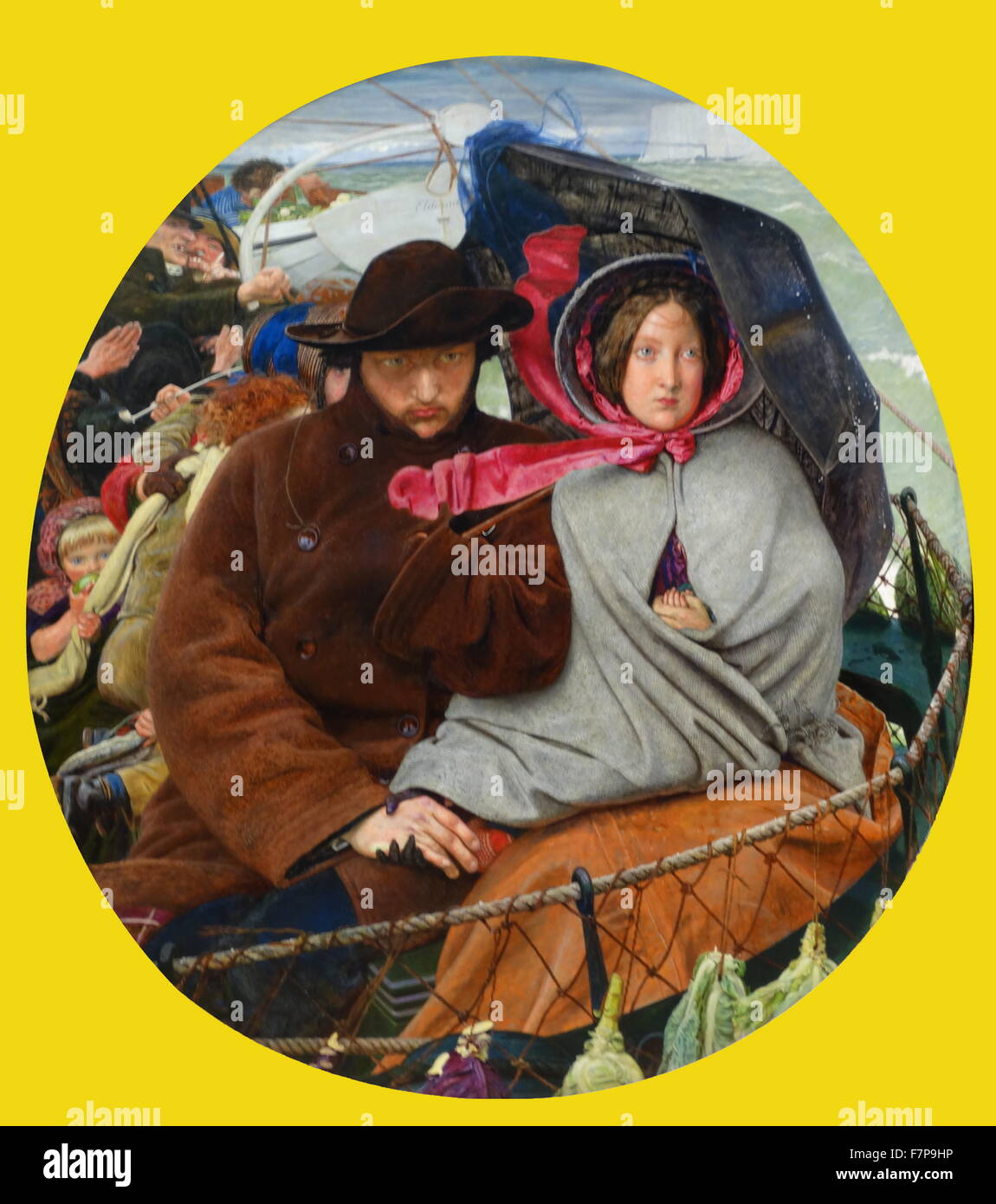 Ford Madox Brown (1821-1893), The Last of England, 1852-55 Öl auf Holzplatte Stockfoto