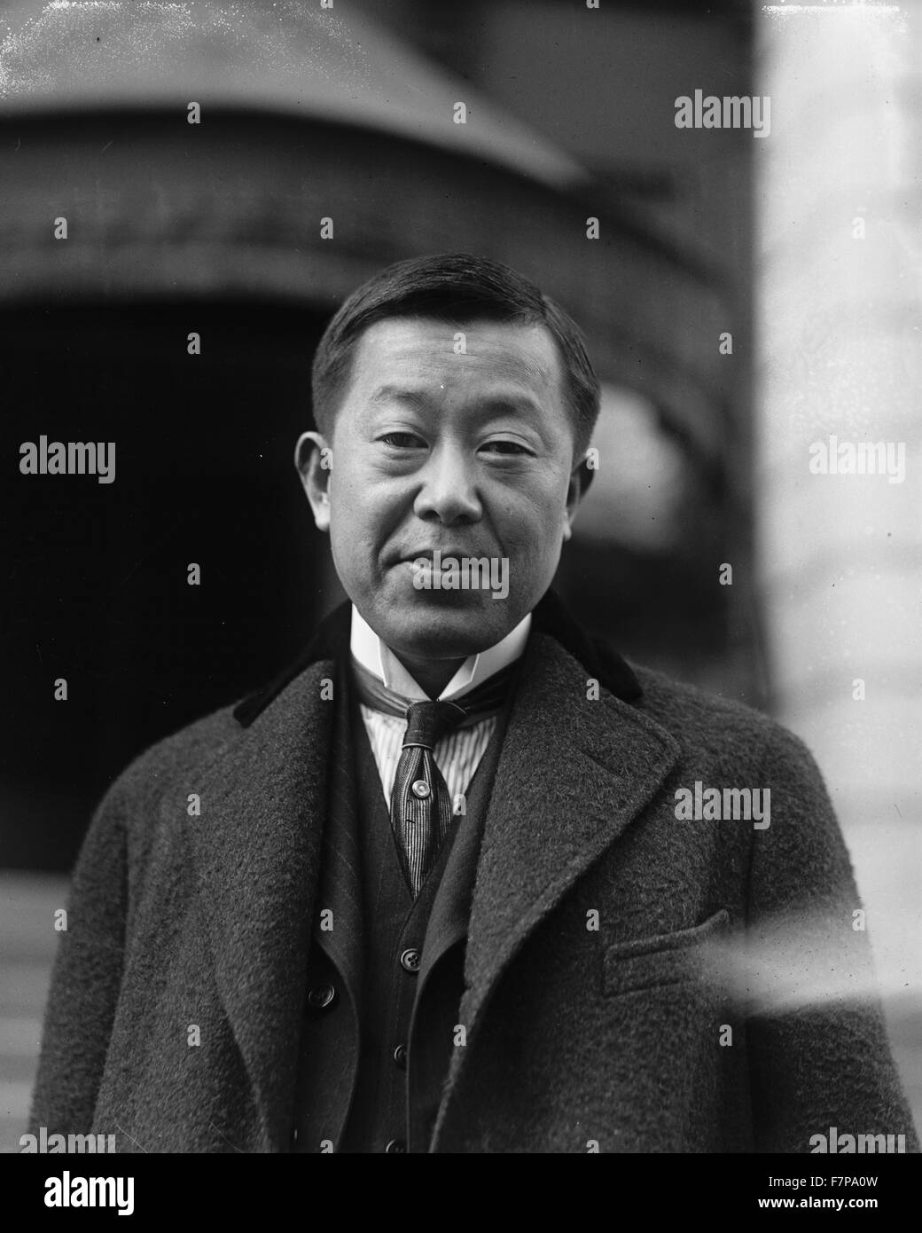 Masanao Hannihara, stellvertretender Minister für auswärtige Angelegenheiten von Japan seit der Erkrankung des Baron Shidehara, Leiter der japanischen Delegation auf der Konferenz von Armen 30.11.1921 Stockfoto