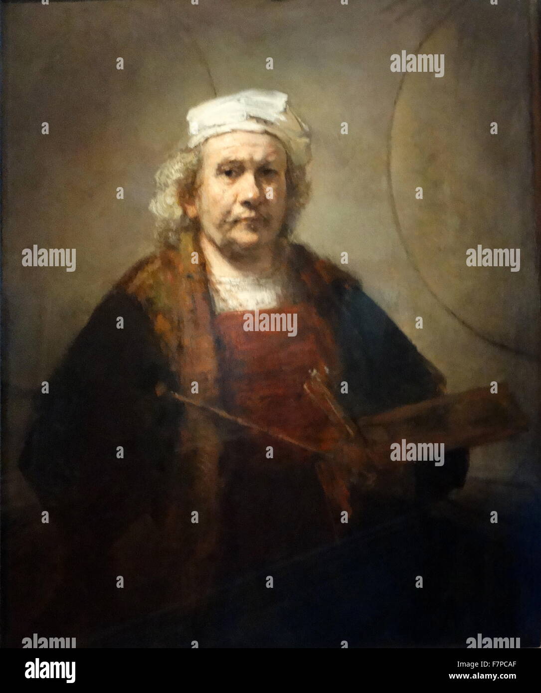 Porträt von Rembrandt Harmenszoon van Rijn (1606-1669), niederländischer Maler und Radierer. Vom 17. Jahrhundert Stockfoto