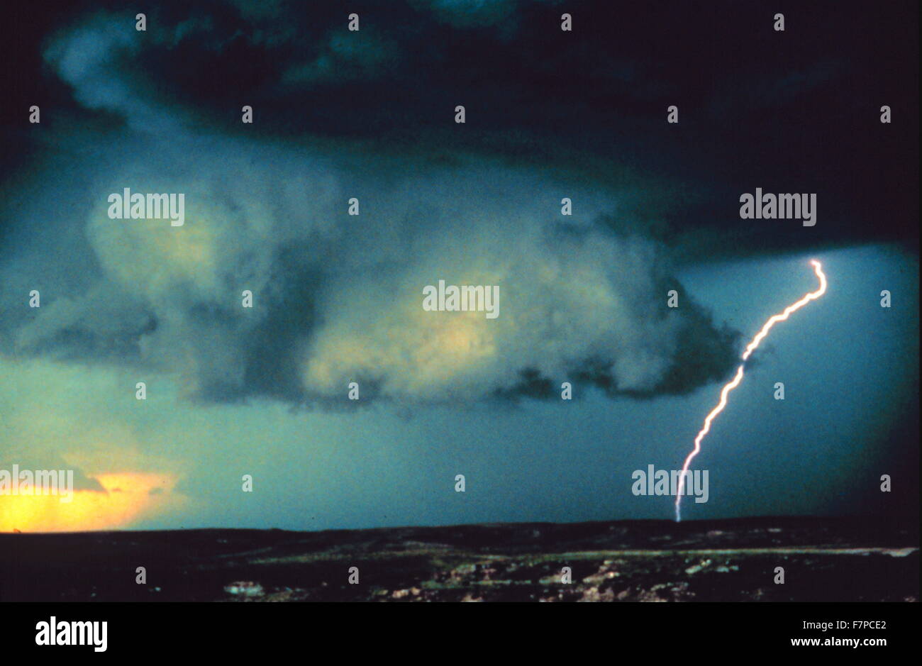 Eine Sturm-Verfolgungsjagd am 19. Juni 1980 Stockfoto