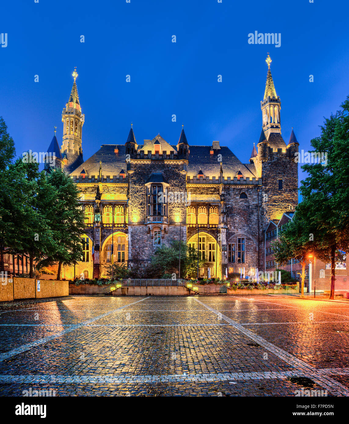 Rathaus, Aachen, Nordrhein-Westfalen, Deutschland Stockfoto