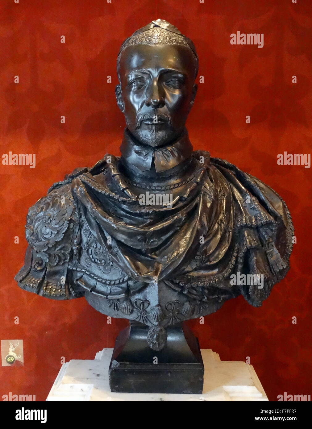 Bronze-Büste von Charles IX von Germain Pilon (1528-1590) französischen Renaissance-Bildhauer. Datiert aus dem 16. Jahrhundert Stockfoto