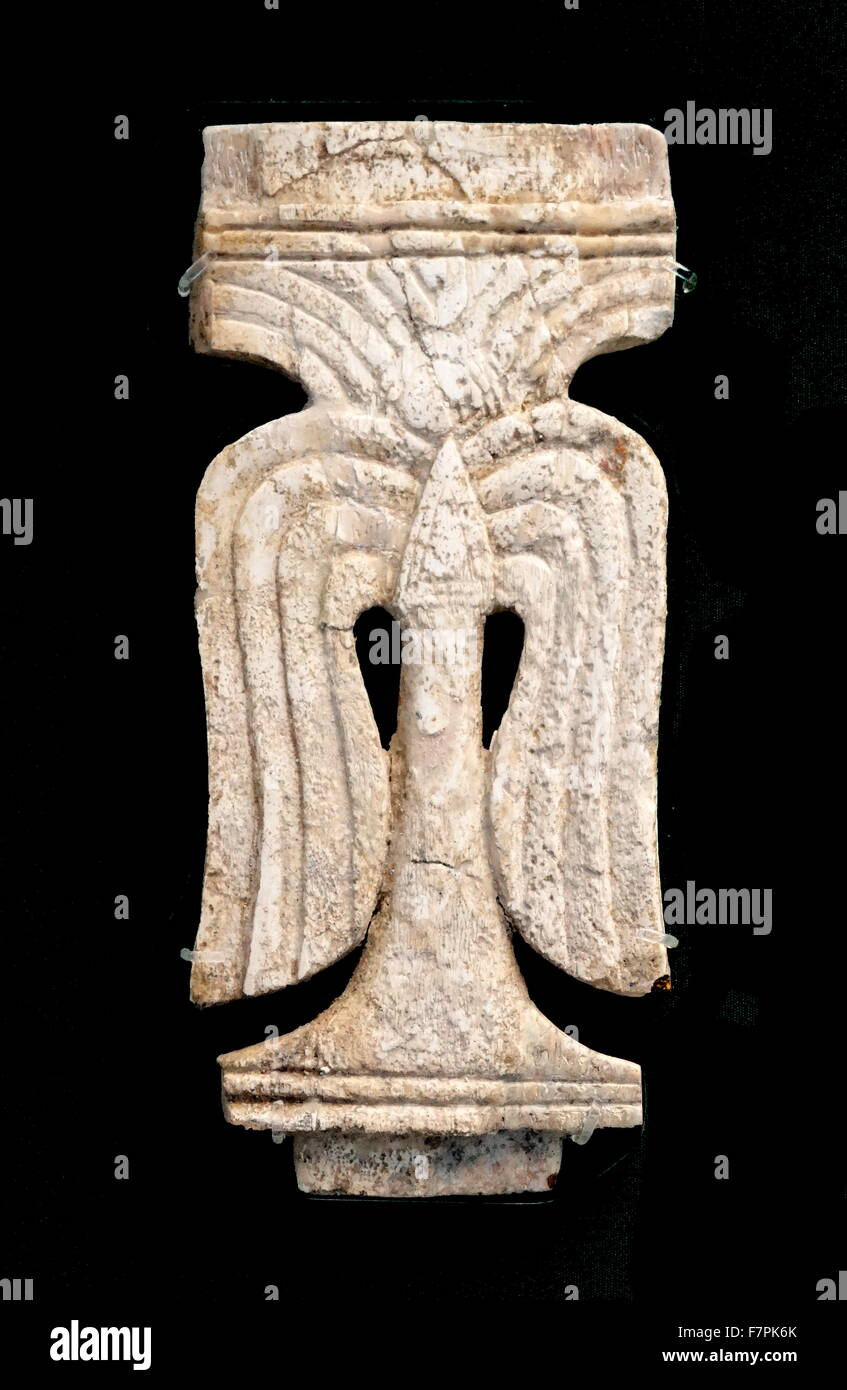 Stilisierte Palme, phönizische Elfenbein aus Nimrud. Vom 9. Jahrhundert v. Chr. Stockfoto