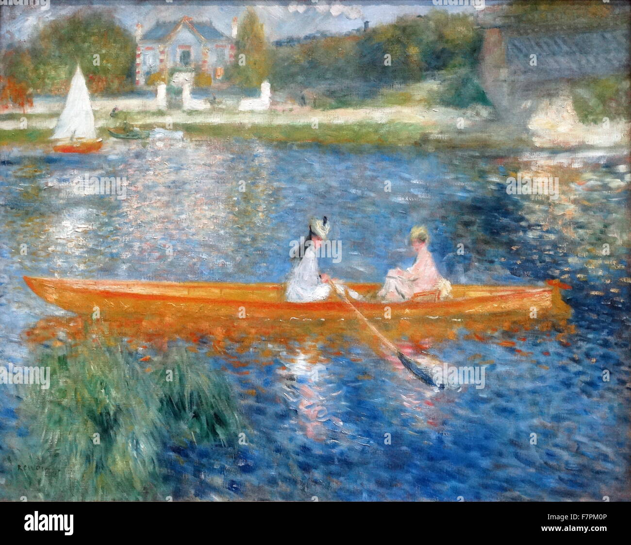Gemälde mit dem Titel "The Skiff (La Yole)" französischen Malers Pierre-Auguste Renoir (1841-1919). Datiert 1875 Stockfoto
