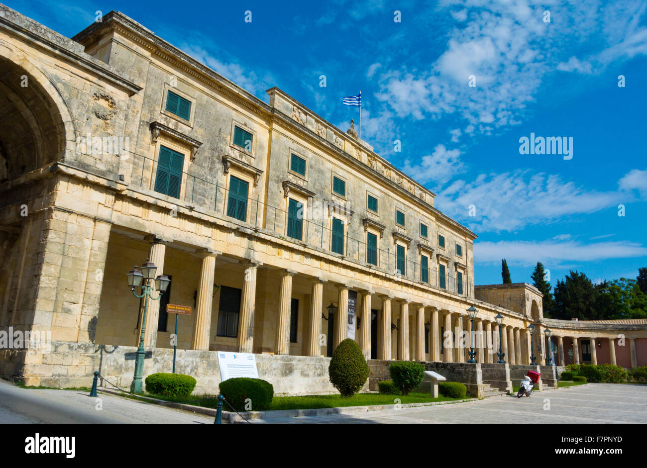 Palaia Anaktora, Old Palace, Palace of St. Michael und St. George, Gehäuse Museen und Galerien, Korfu, Griechenland Stockfoto