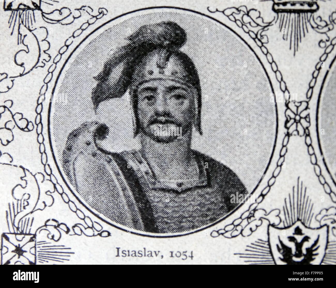 Iziaslav Jaroslawitsch (1024 – 1078, Demetrius) Kniaz "(Prinz) von Turov, Veliki Kniaz (Großfürst) von Kiew (von 1054). Stockfoto