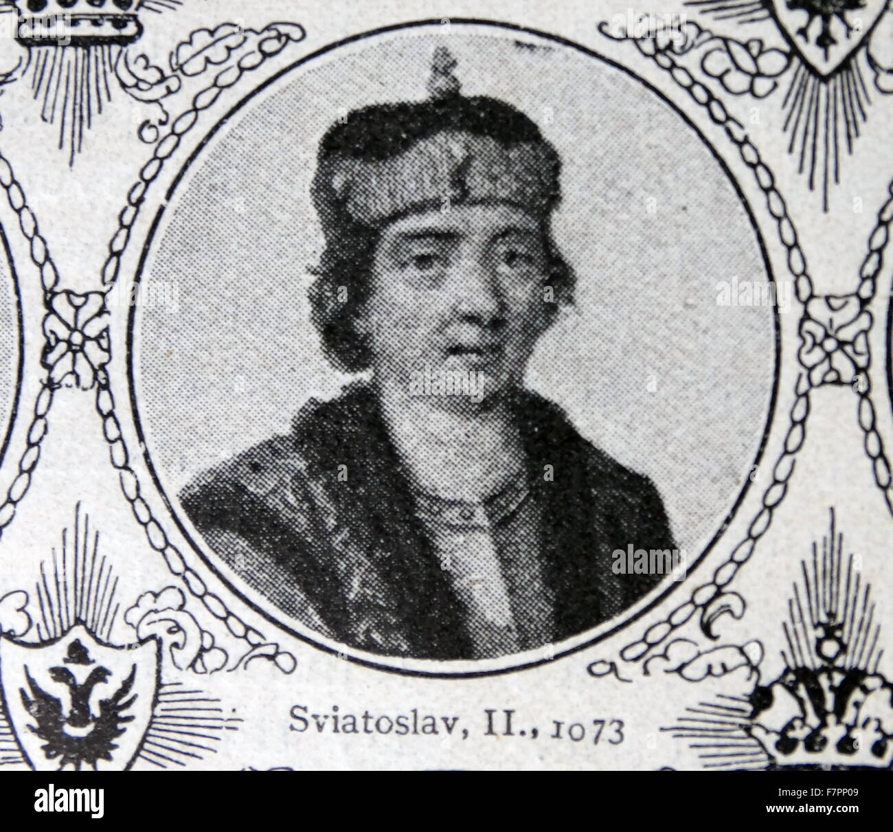 Großfürst von Kiew war zwischen 1073 und 1076, Swjatoslaw II Jaroslawitsch oder Swjatoslaw II Jaroslawitsch (1027 – 27 Dezember 1076 in Kiew). Stockfoto