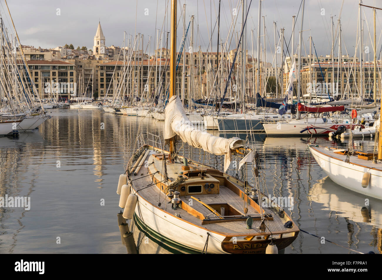Alten Hafen von Marseille, Cote D' Azur, Frankreich, Stockfoto