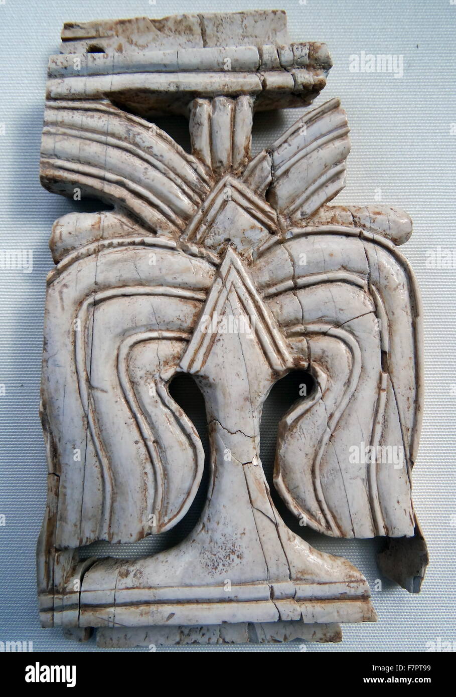 Elfenbeinschnitzerei aus Nimrud Stockfoto