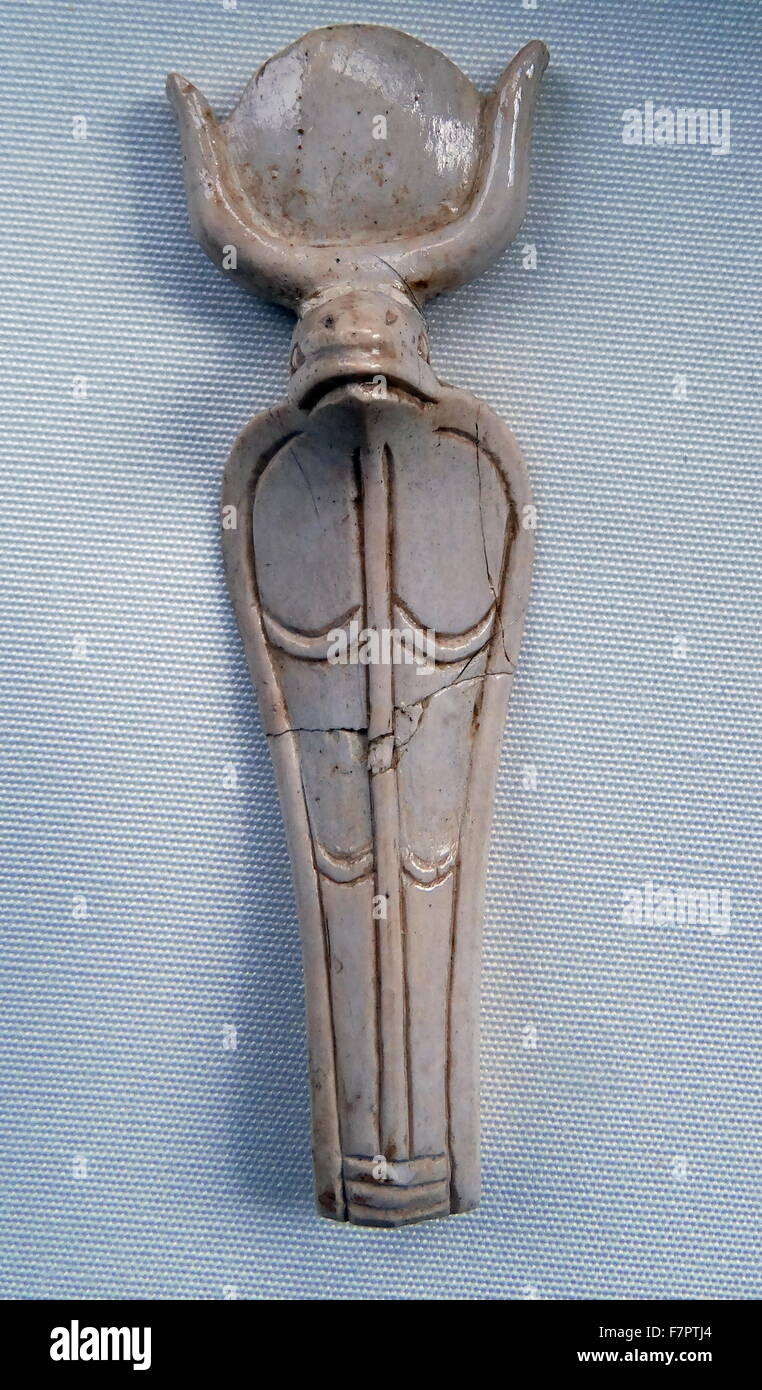 Elfenbeinschnitzerei aus Nimrud Stockfoto