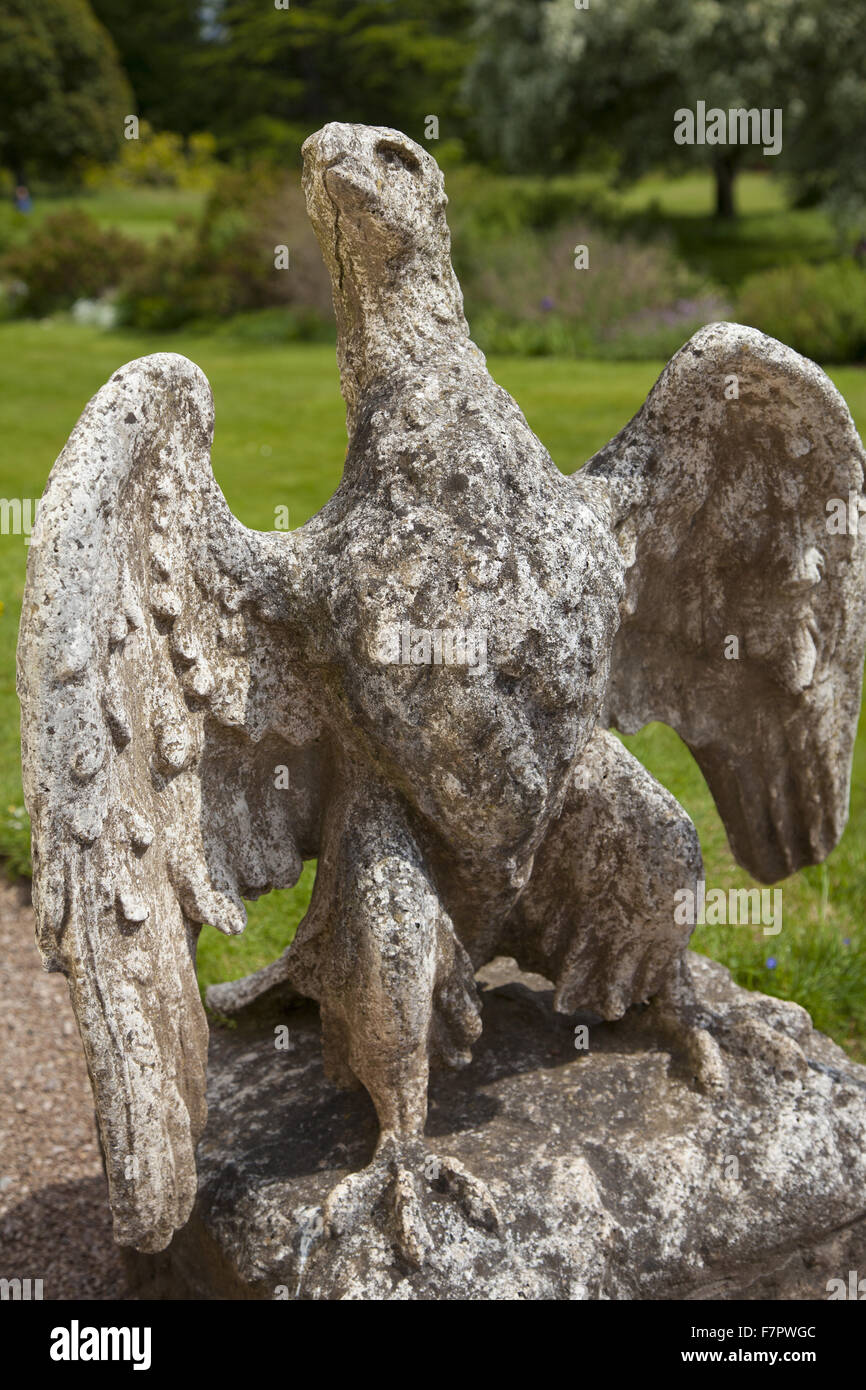 Geformten Vogel im Garten am Knightshayes, Devon. Knightshayes ist ein spektakuläres neugotischen Haus inmitten von herrlichen Gärten und Parks. Stockfoto