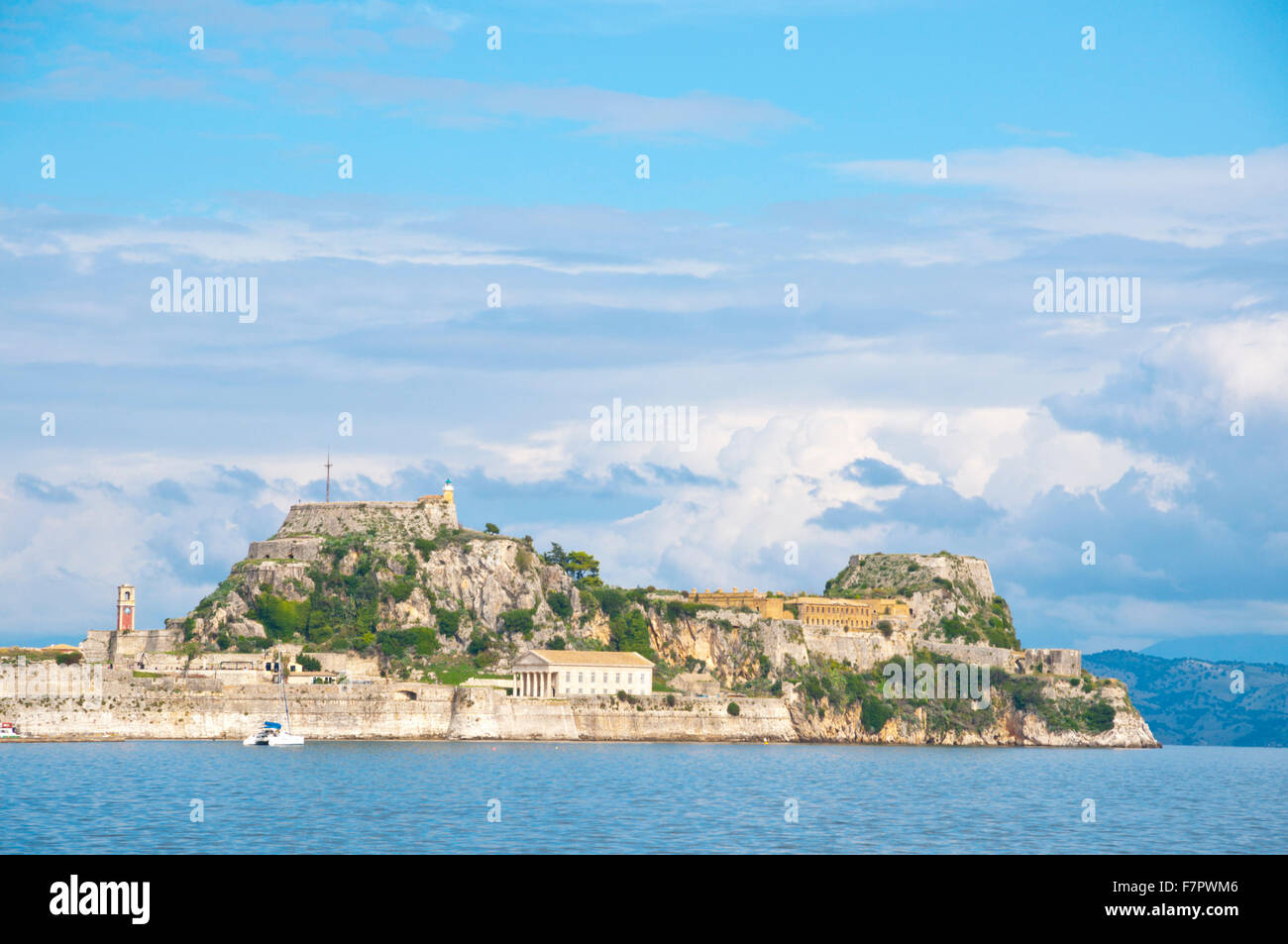 Alte Festung, Korfu, Kerkyra, Korfu, Ionische Inseln, Griechenland Stockfoto