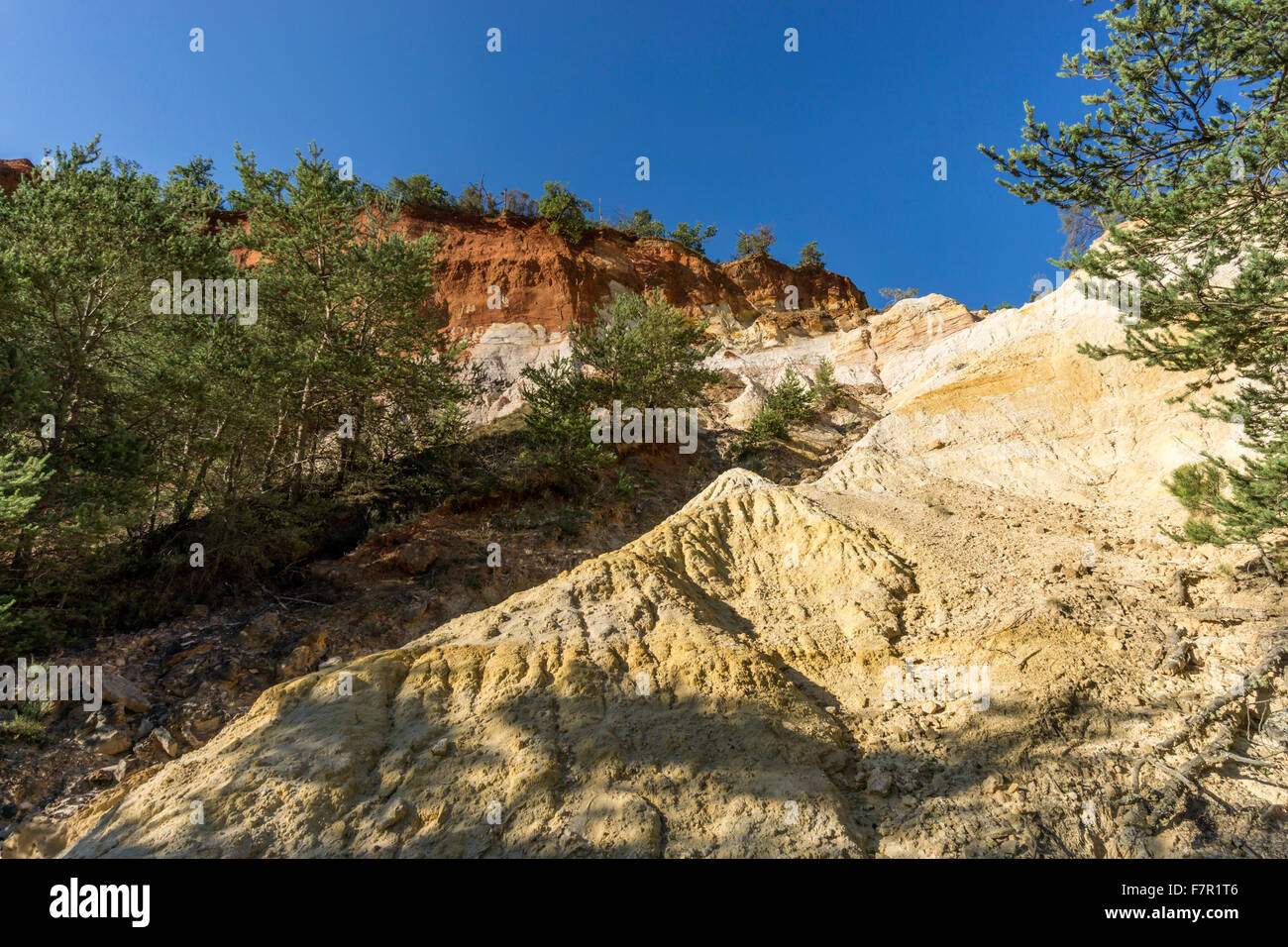 Rustel Colorado, Ocker, Luberon, Provence, Frankreich Stockfoto