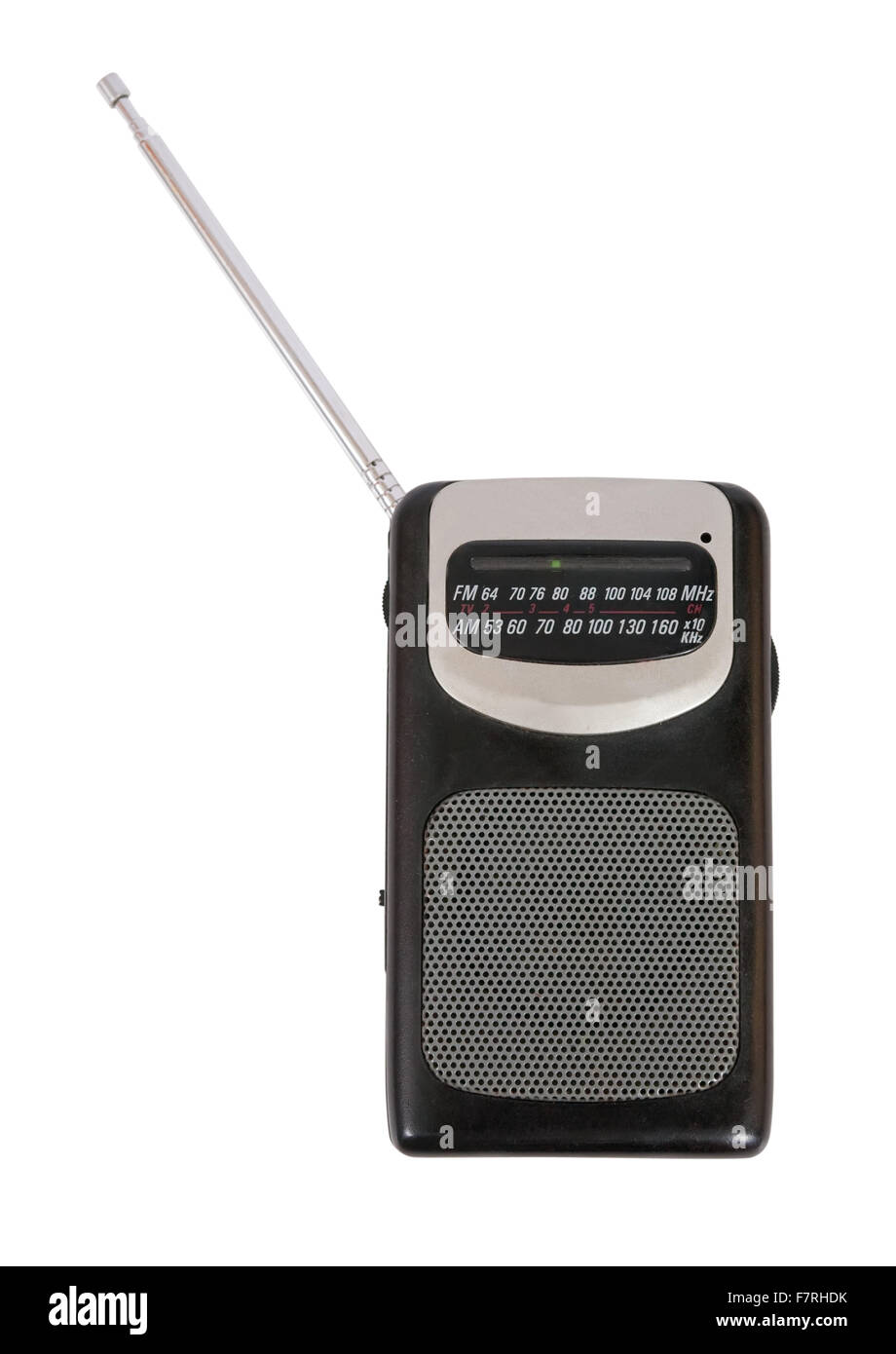 Funk-Empfänger. Isoliert auf weißem Hintergrund mit Beschneidungspfad Stockfoto
