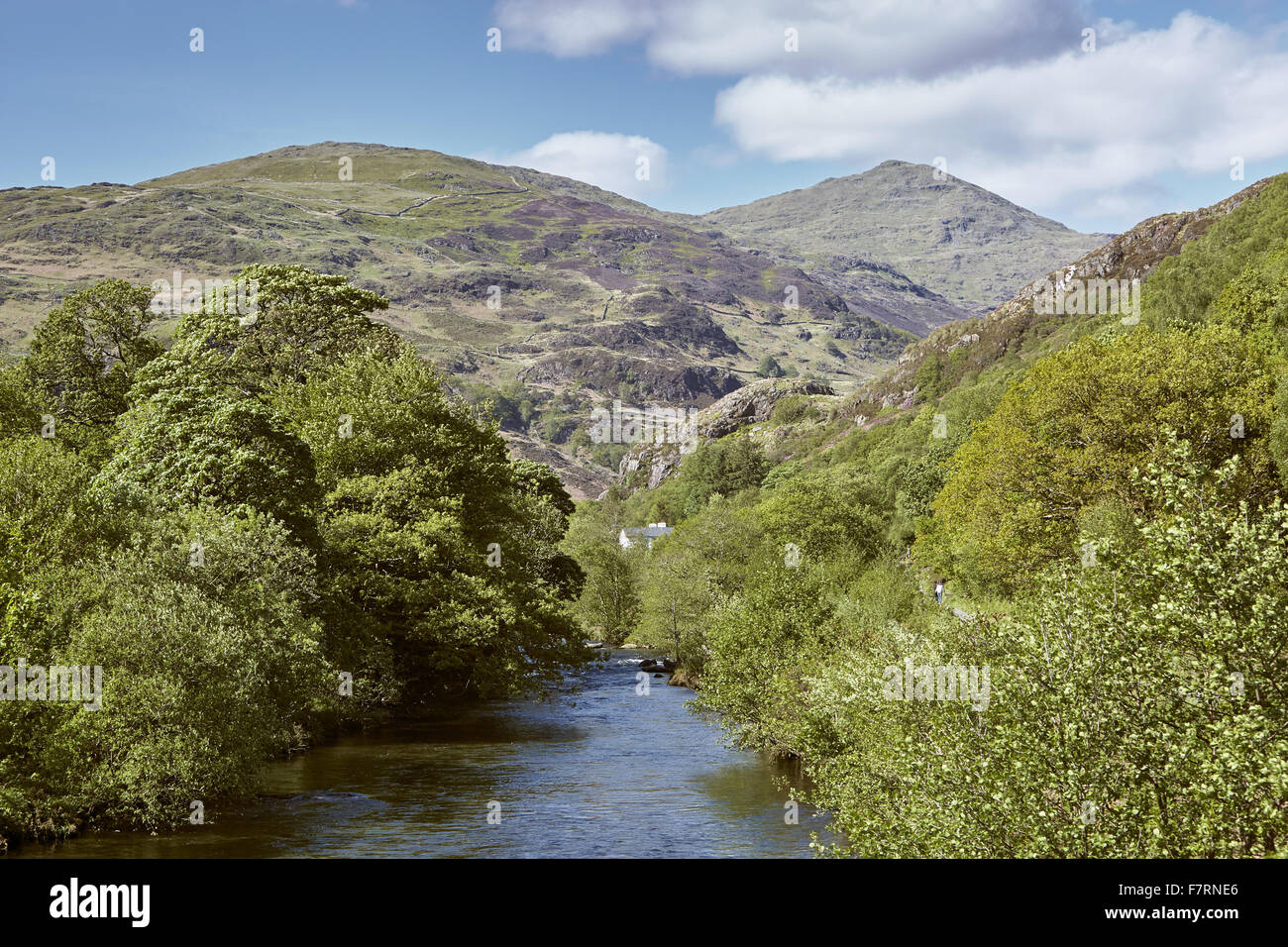 Aberglaslyn Pass, Gwynedd, Wales. Stockfoto