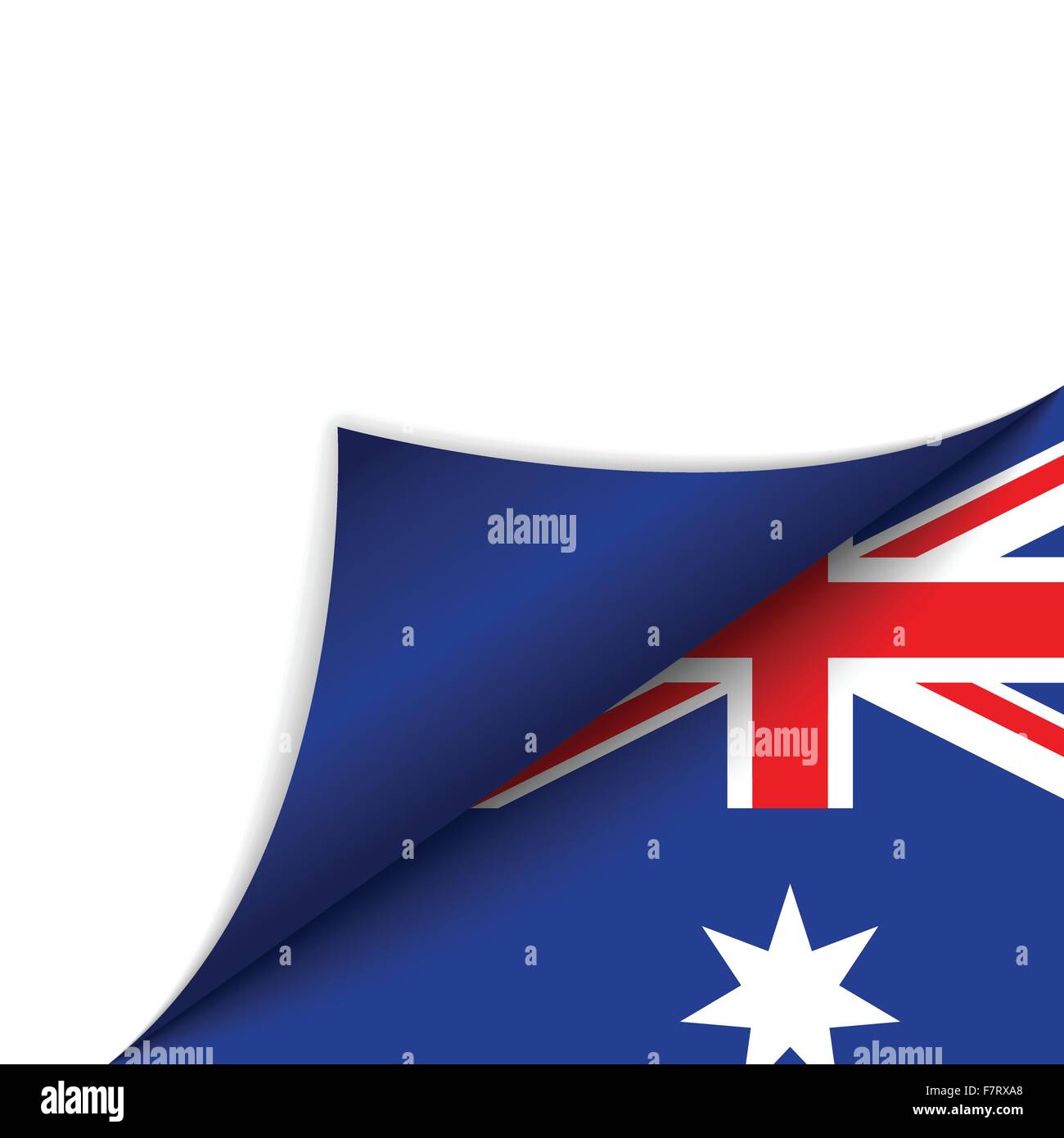 Australien Flagge drehen Länderseite Stock Vektor