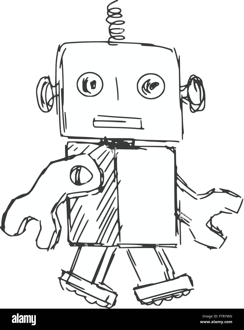 Kinder Roboter Stock Vektor