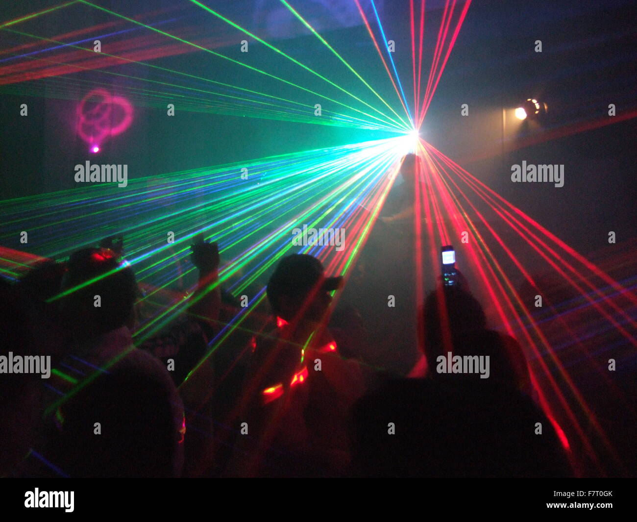 Disco Party At Laser lizenzfreie Bilder, Stockfotos und Aufnahmen
