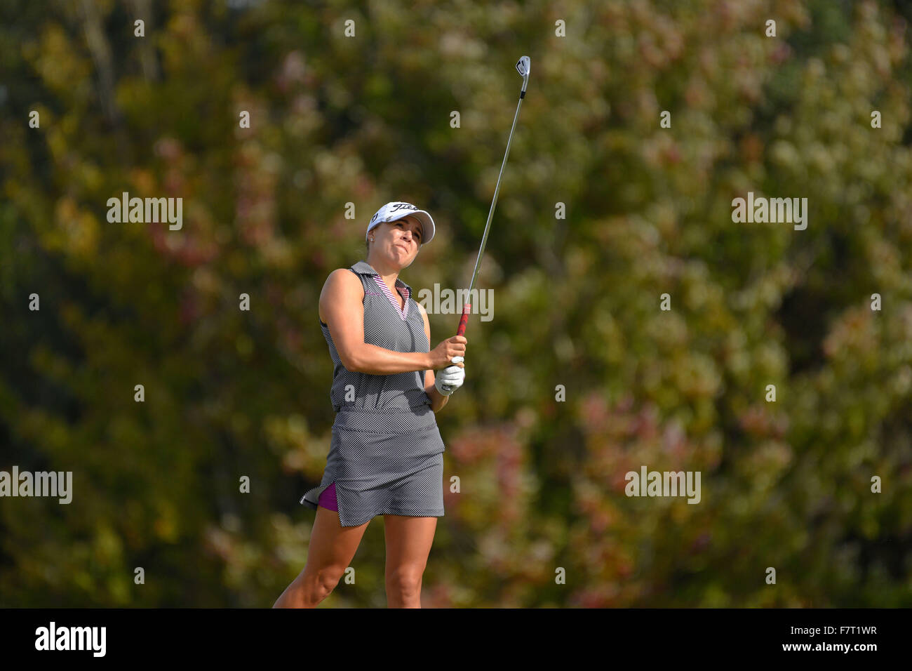 2. Dezember 2015 - Daytona Beach, FL, Vereinigte Staaten von Amerika - Anne-Catherine Tanguay in der ersten Runde von der Final Stage der LPGA Q-School bei LPGA International in Daytona Beach, Florida am 2. Dezember 2015...ZUMA/Scott A. Miller (Credit-Bild: © Scott A. Miller über ZUMA Draht) Stockfoto