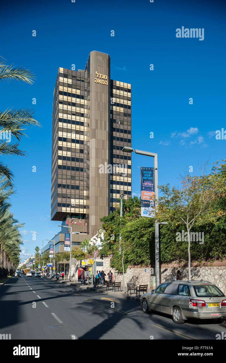 Israel, Tel Aviv, Migdal hamea Stockfoto