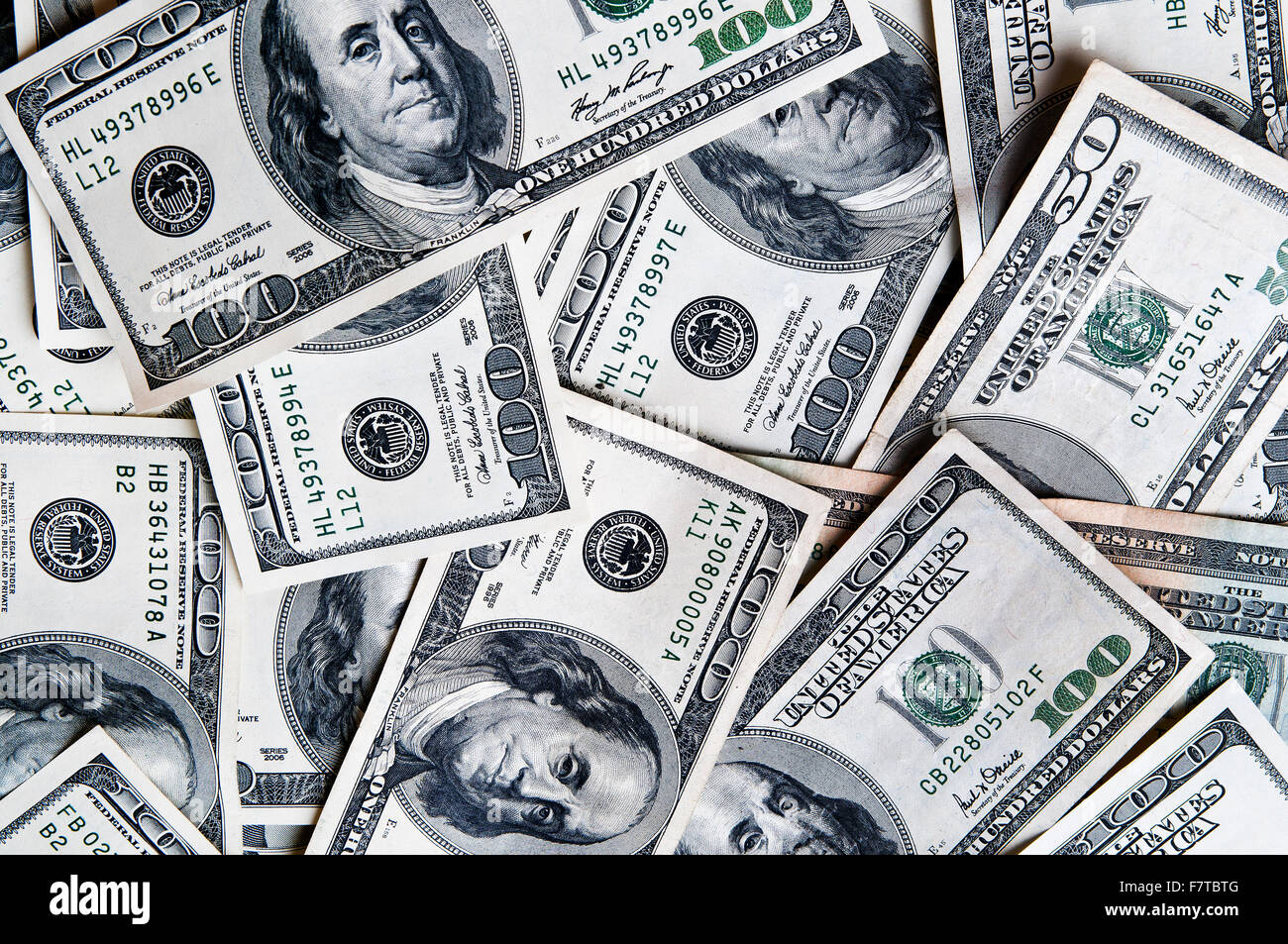 Dollar nahtlose Hintergrund. Hochauflösende nahtlose Textur Stockfoto