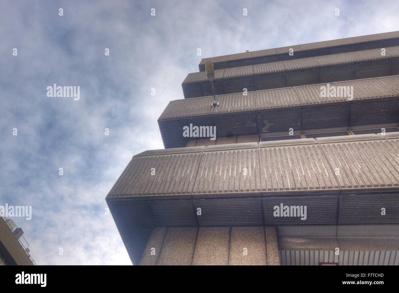 Baynard House, Beton, Gebäude, 70er Jahre Architektur Stockfoto