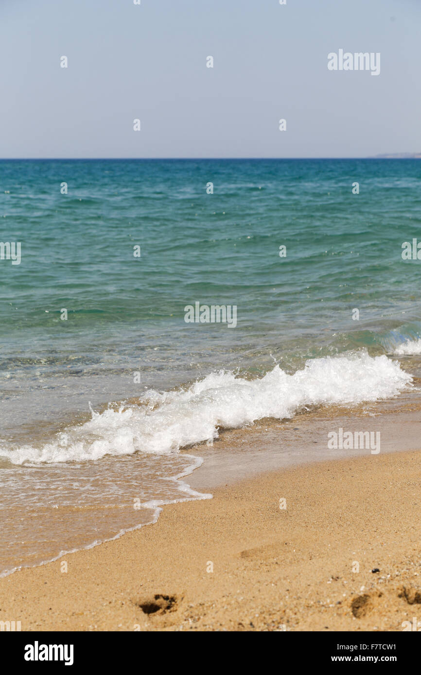 Blick auf den wunderbaren Strand von Piscinas, Sardinien Stockfoto